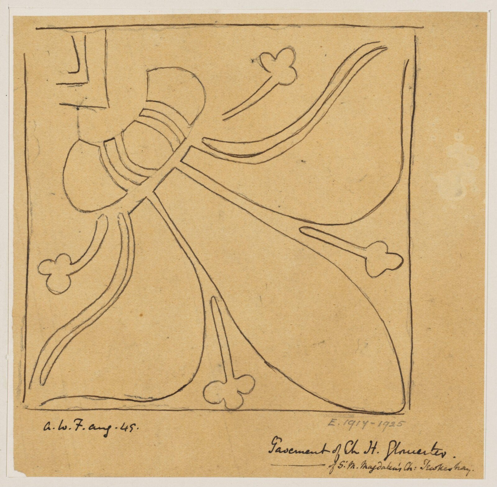 Drawing, Augustus Franks, ca. 1850-1897