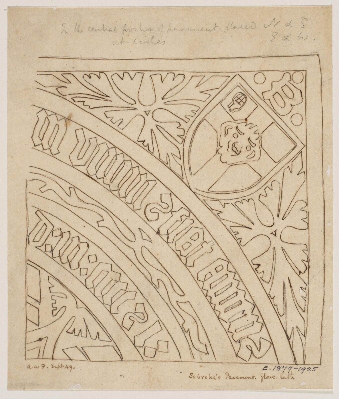 Drawing, Augustus Franks, ca. 1850-1897