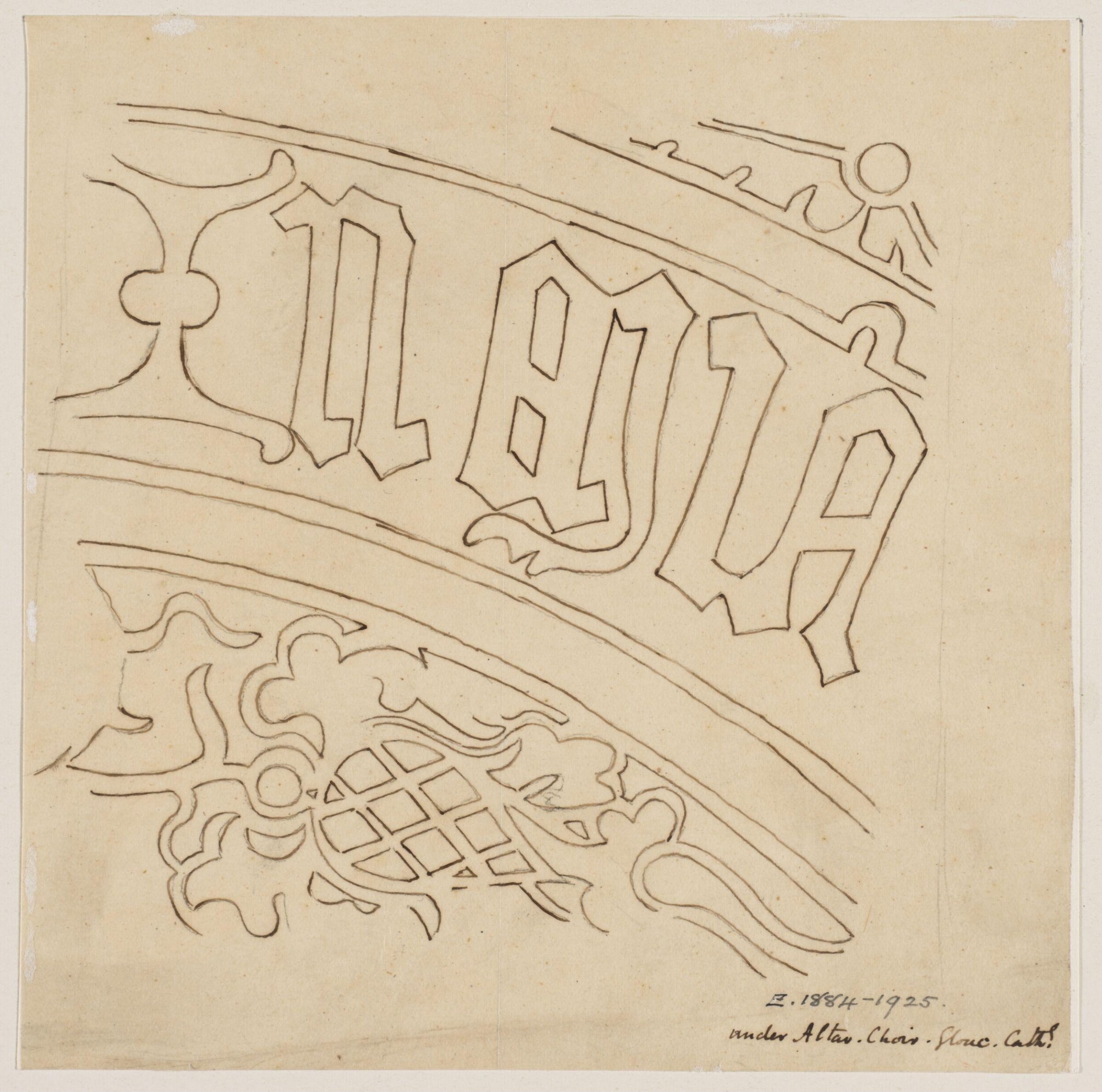 Drawing, Augustus Franks, ca. 1850-1897