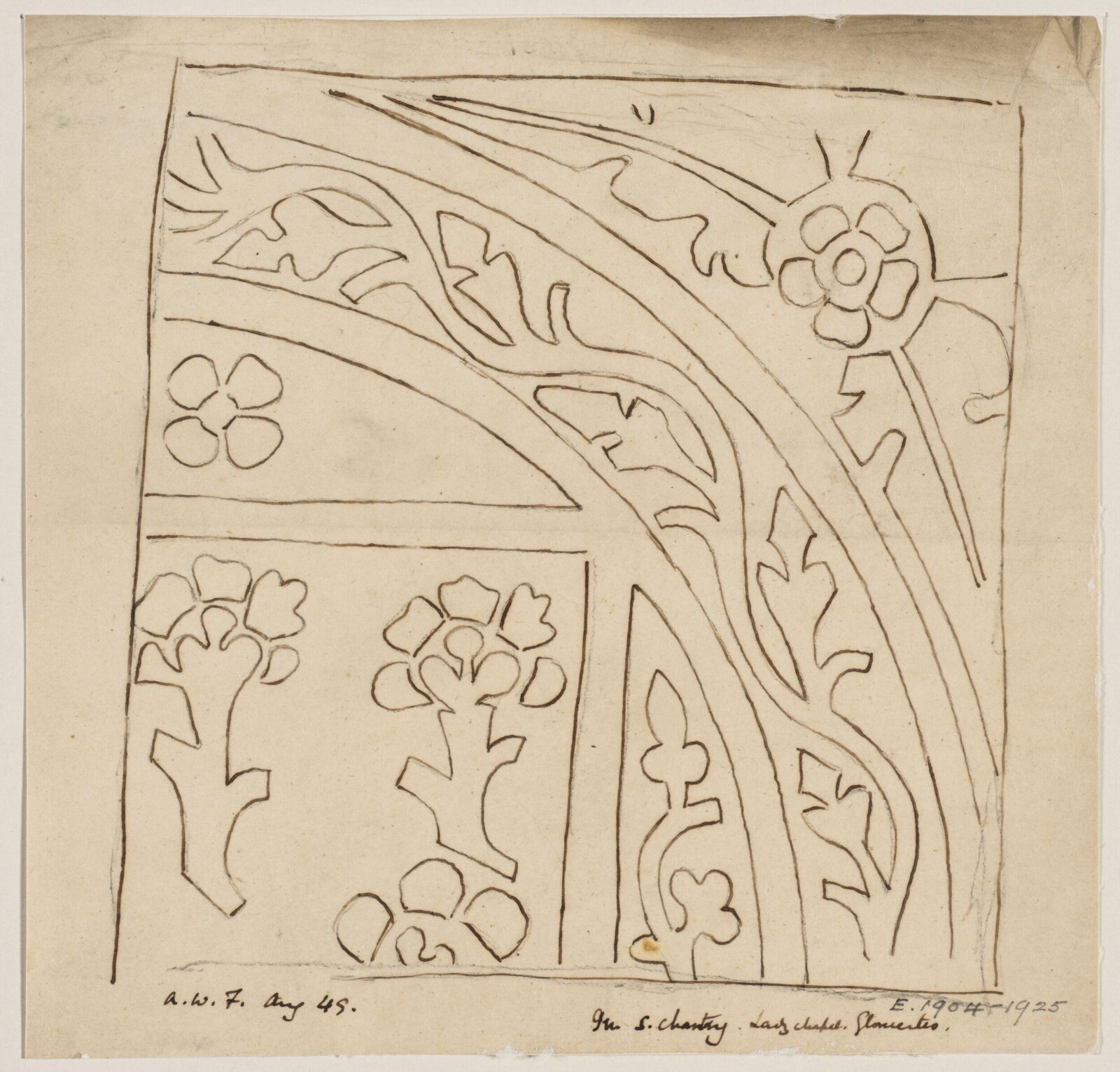 Drawing, Augustus Franks, ca. 1850-1897