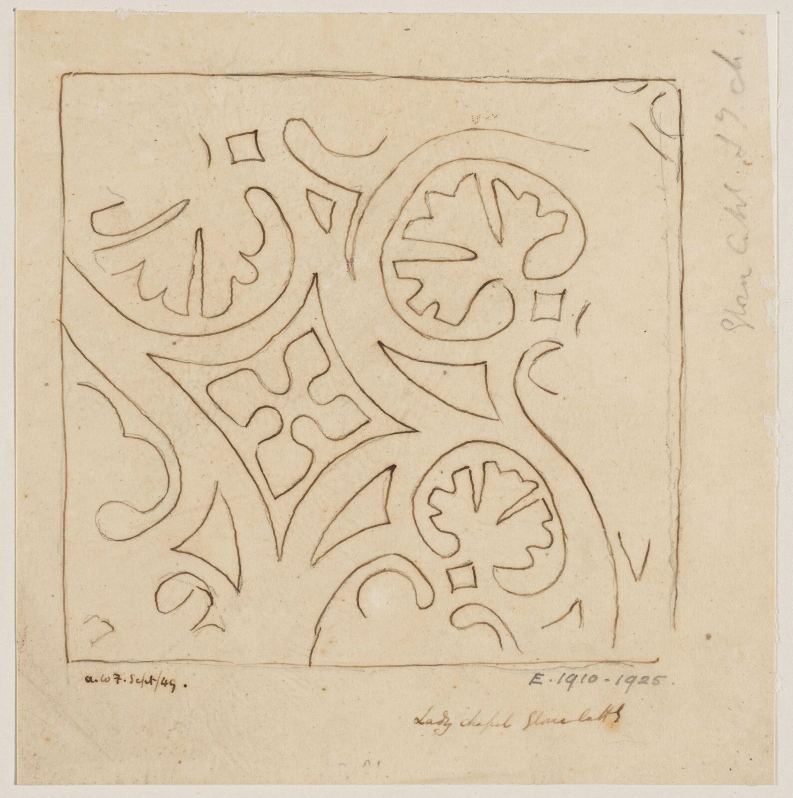 Drawing, Augustus Franks, ca. 1850-1897