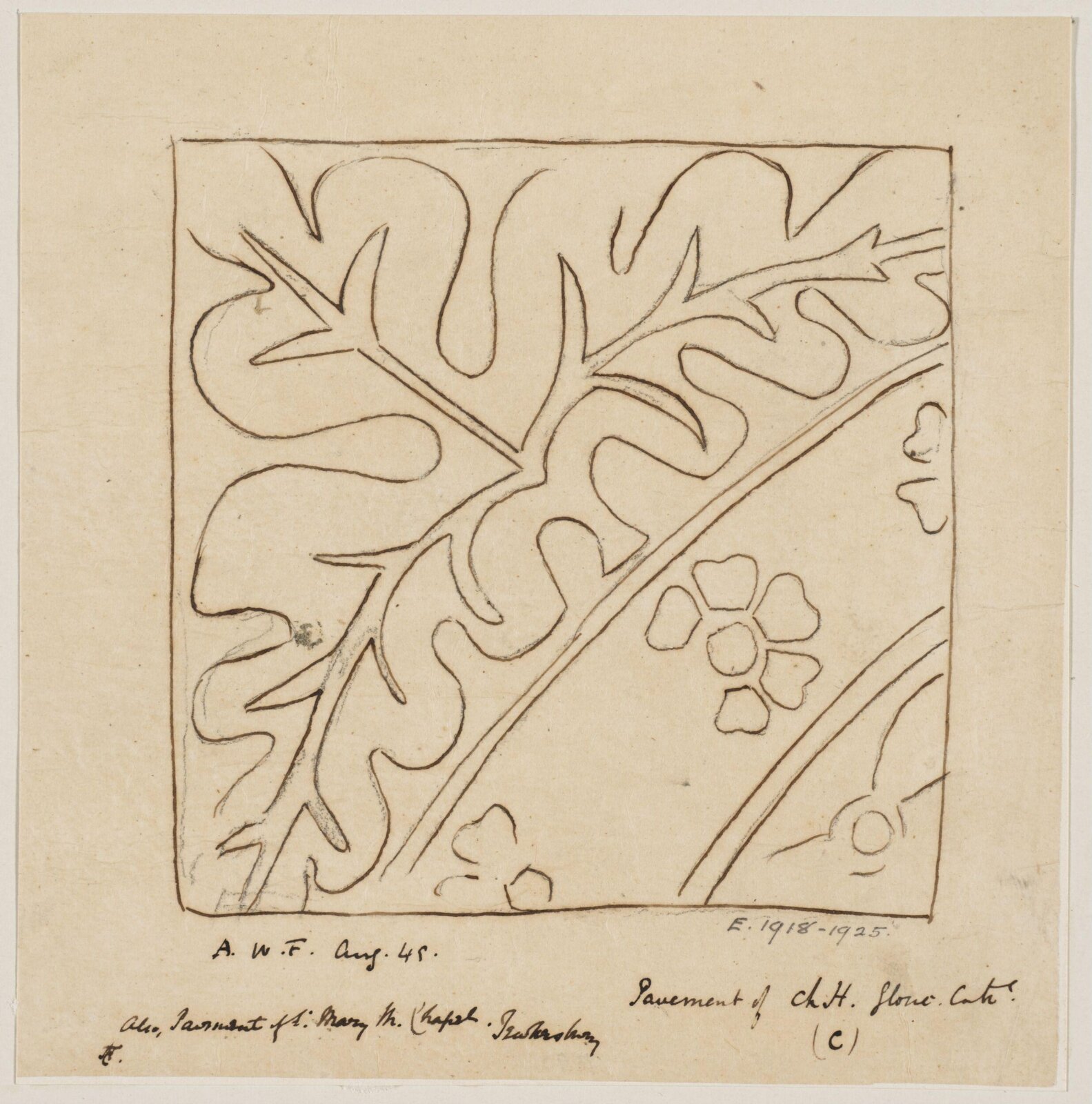 Drawing, Augustus Franks, ca. 1850-1897