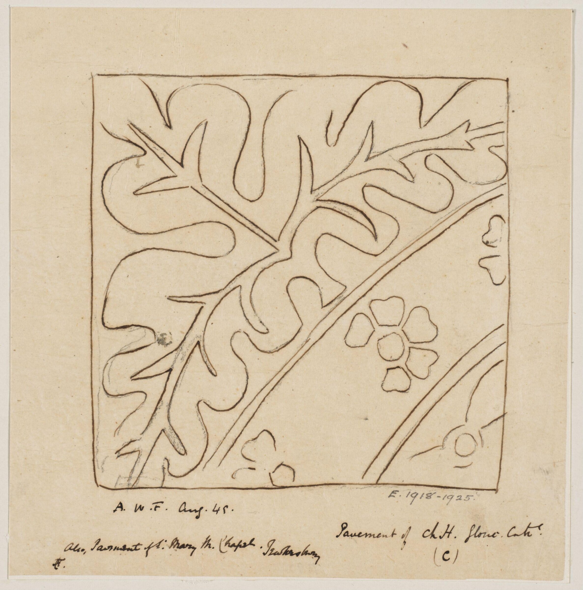 Drawing, Augustus Franks, ca. 1850-1897
