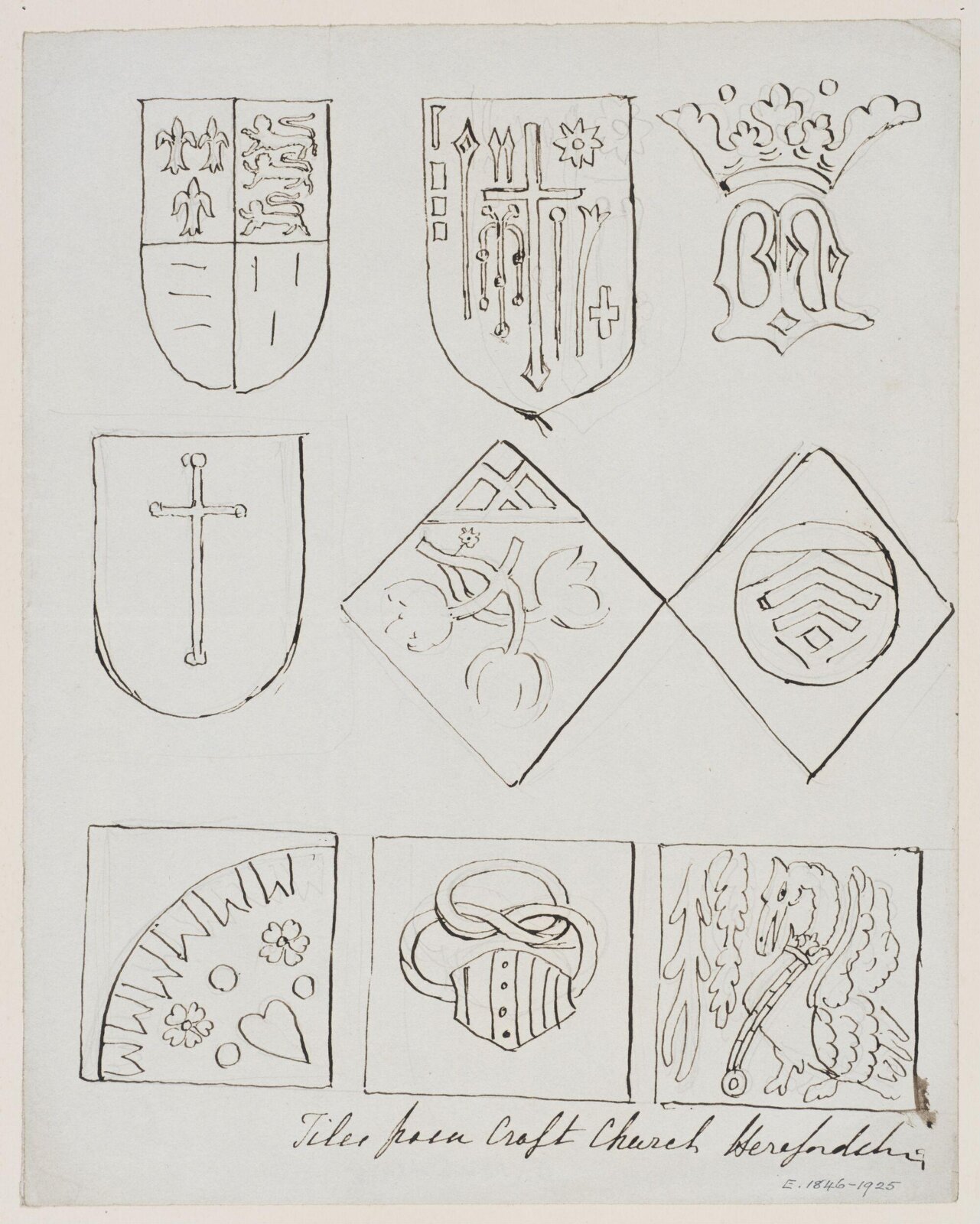Drawing, Augustus Franks, ca. 1850-1897