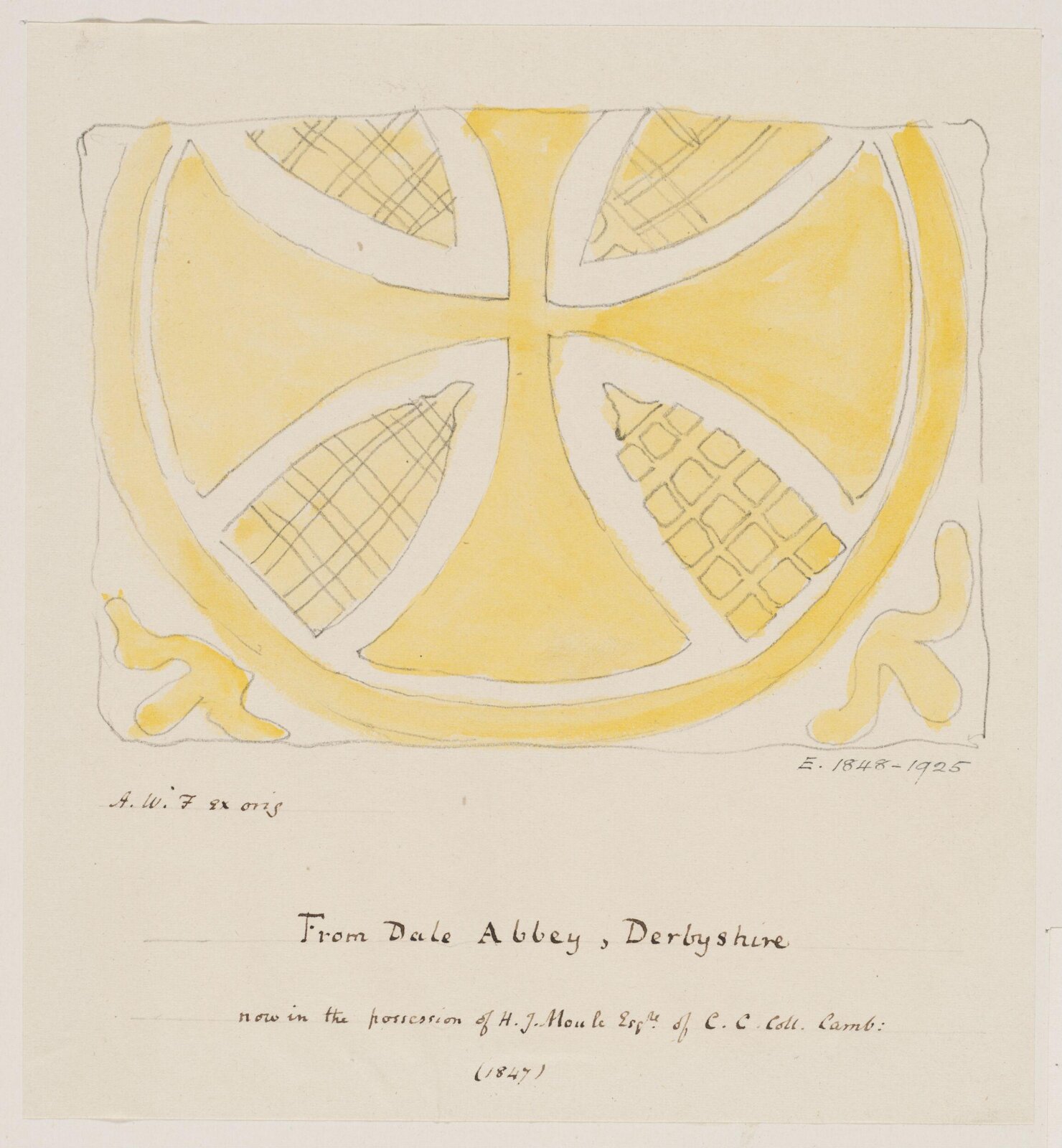 Drawing, Augustus Franks, ca. 1850-1897
