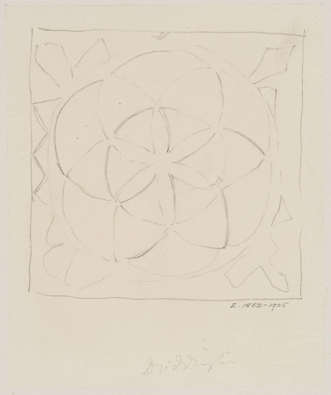 Drawing, Augustus Franks, ca. 1850-1897
