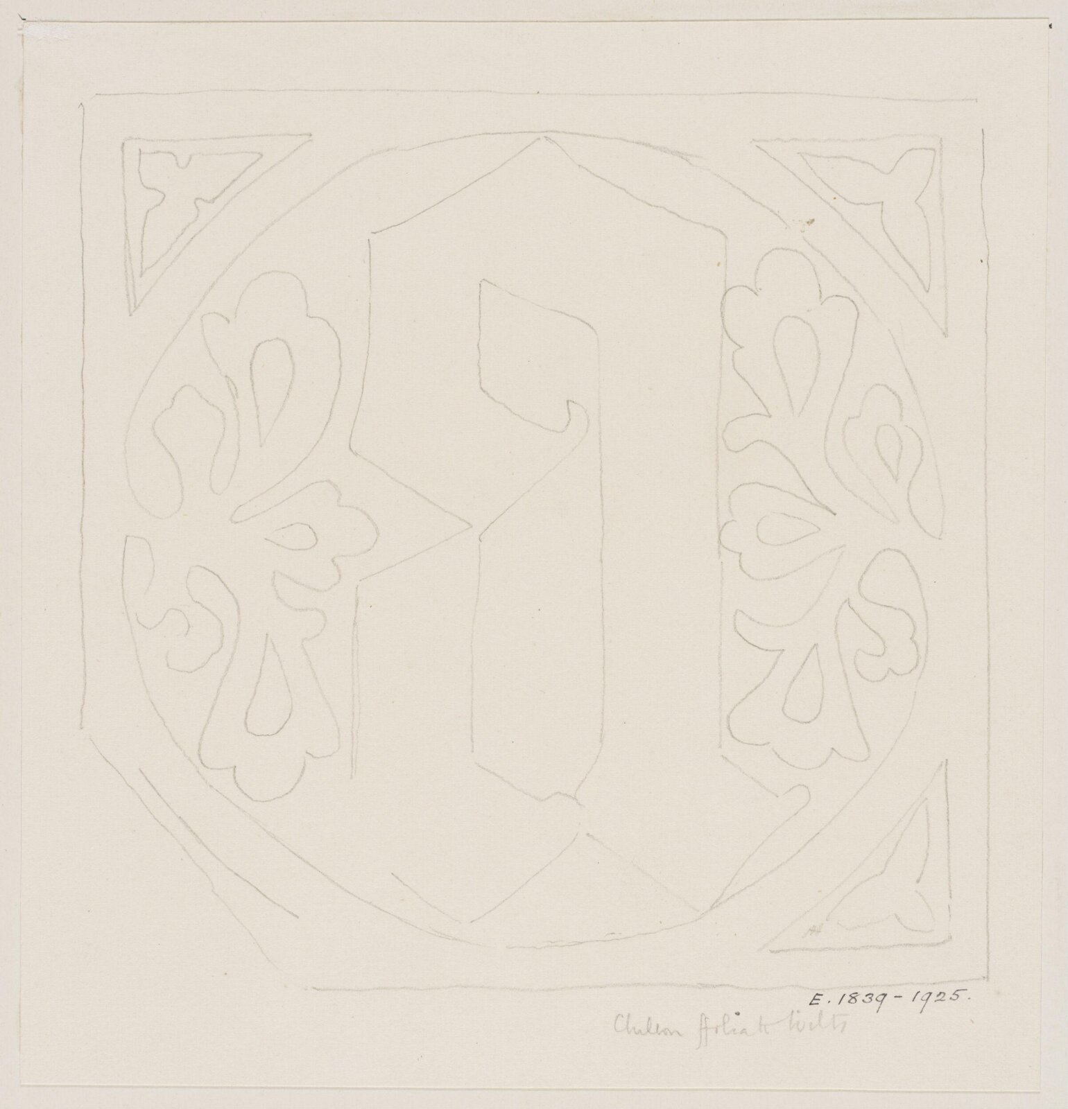 Drawing, Augustus Franks, ca. 1850-1897