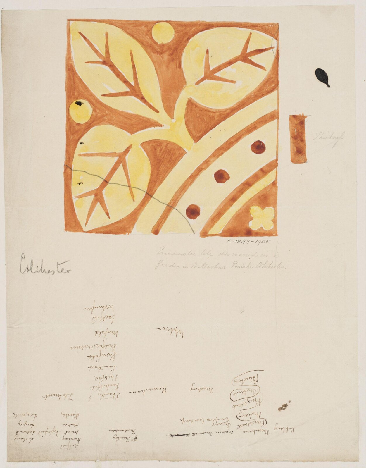 Drawing, Augustus Franks, ca. 1850-1897