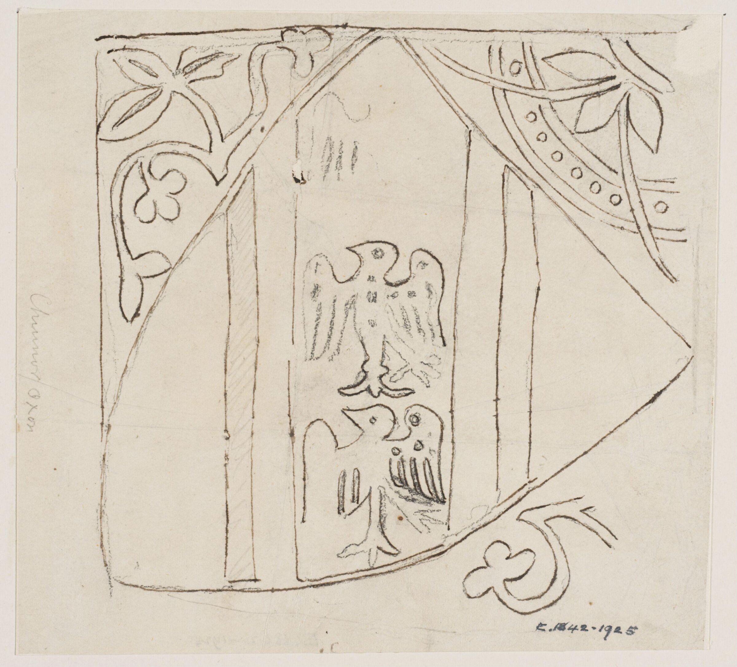 Drawing, Augustus Franks, ca. 1850-1897