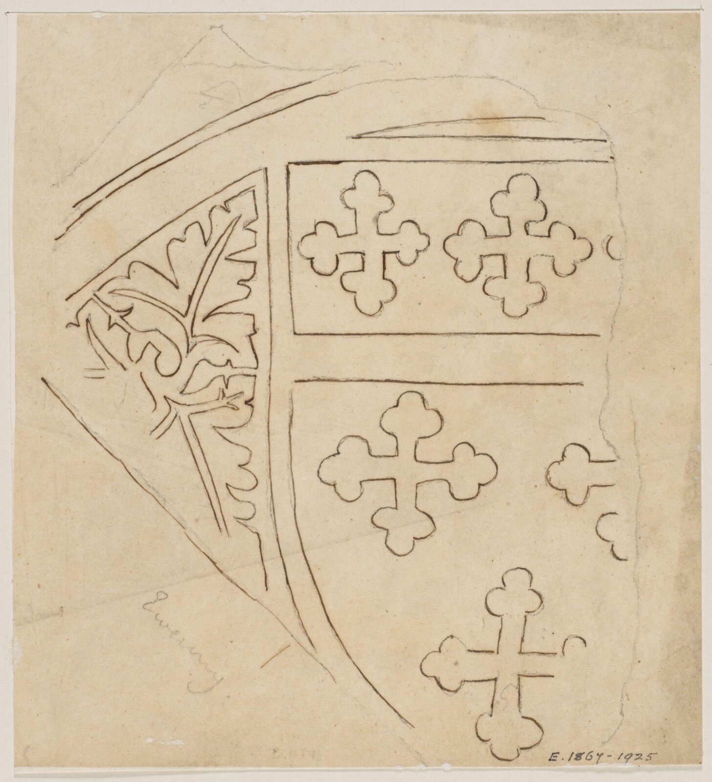 Drawing, Augustus Franks, ca. 1850-1897