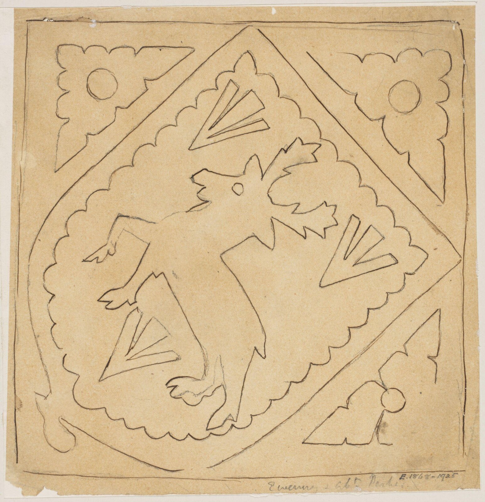 Drawing, Augustus Franks, ca. 1850-1897