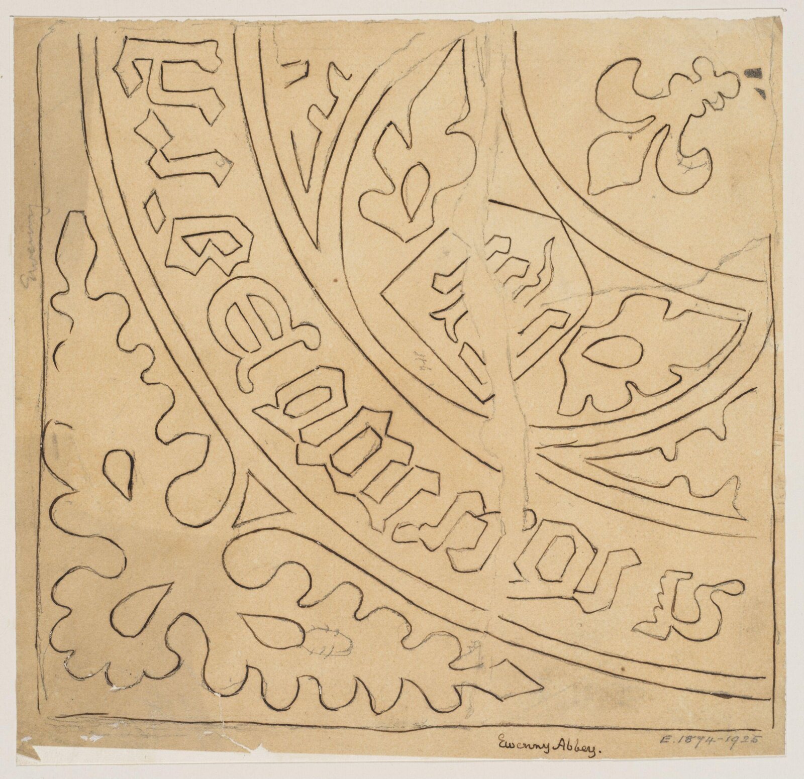 Drawing, Augustus Franks, ca. 1850-1897
