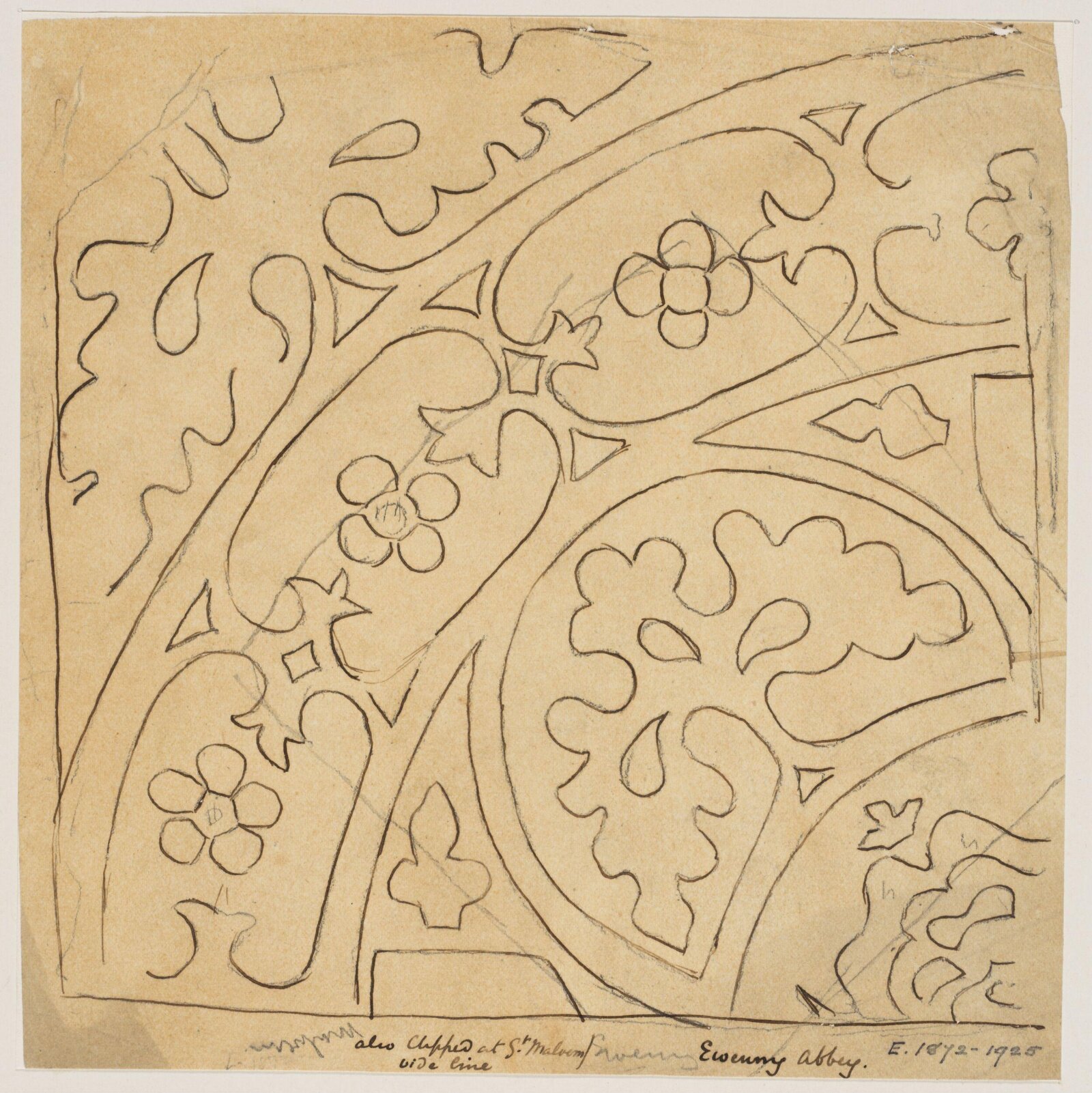 Drawing, Augustus Franks, ca. 1850-1897