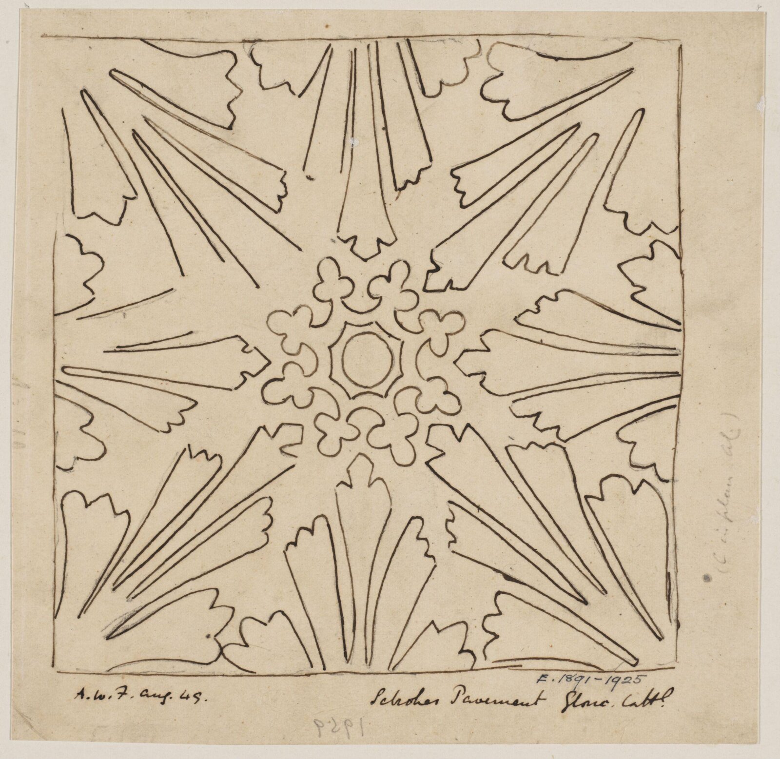 Drawing, Augustus Franks, ca. 1850-1897