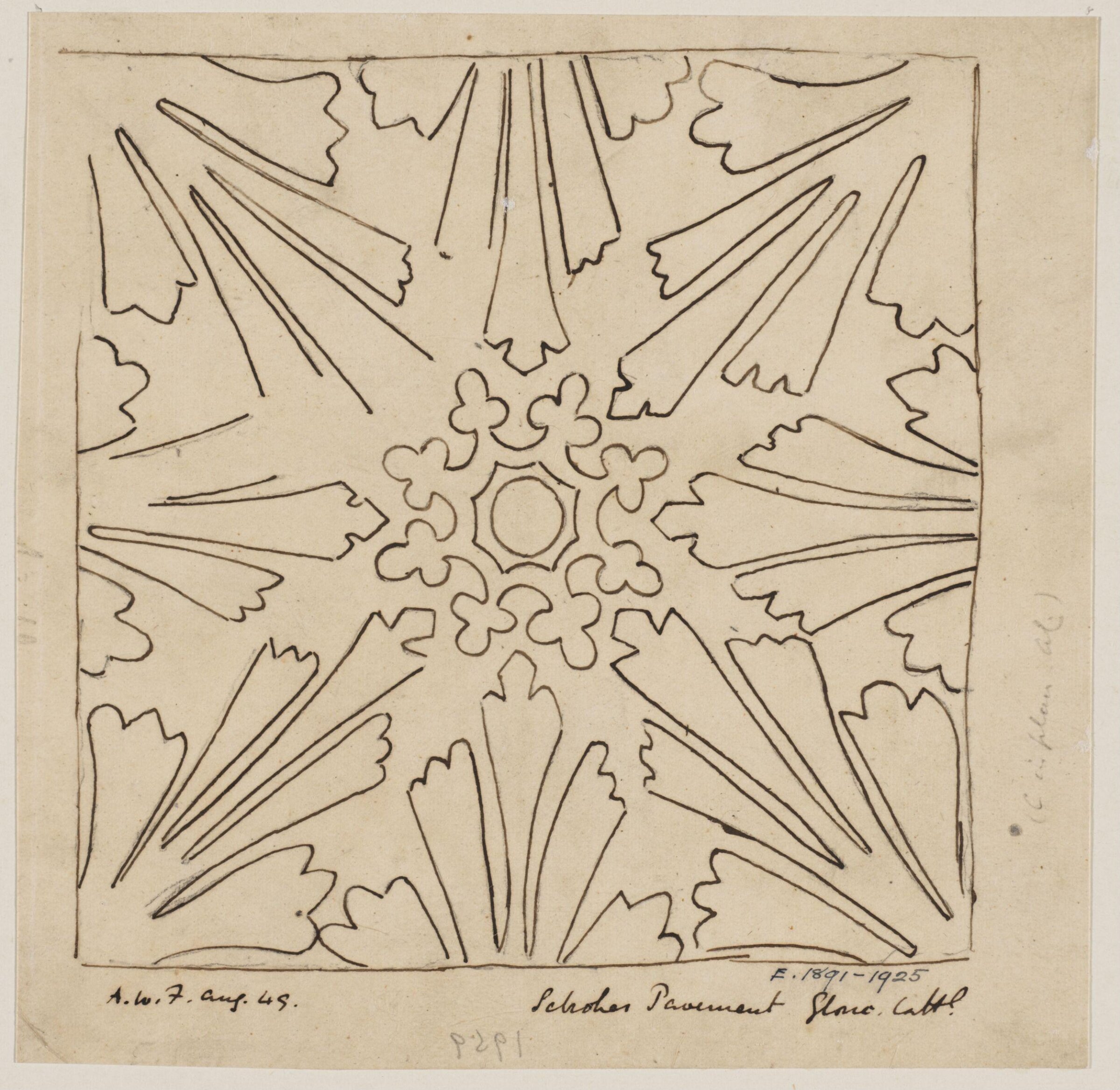 Drawing, Augustus Franks, ca. 1850-1897