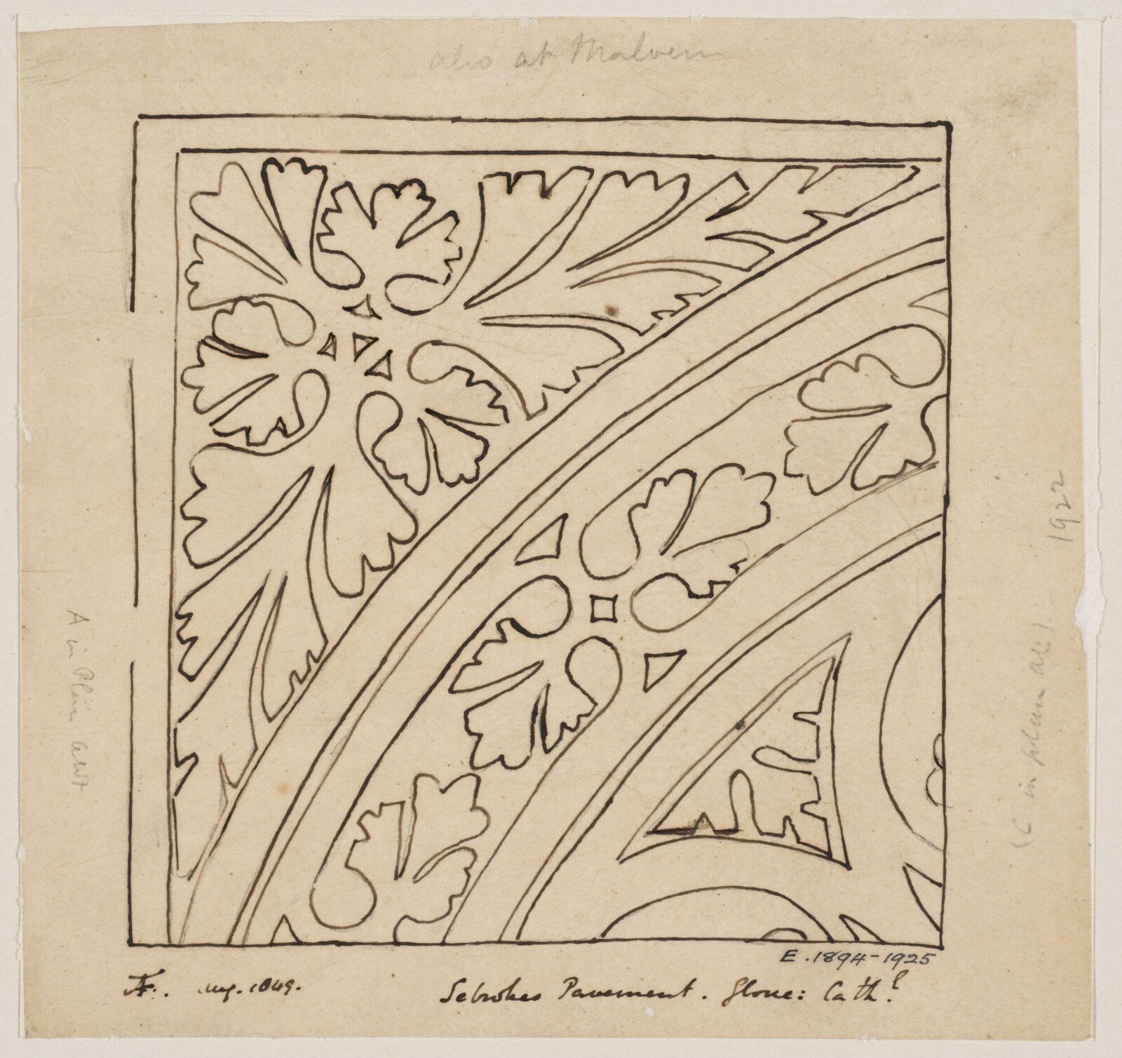 Drawing, Augustus Franks, ca. 1850-1897