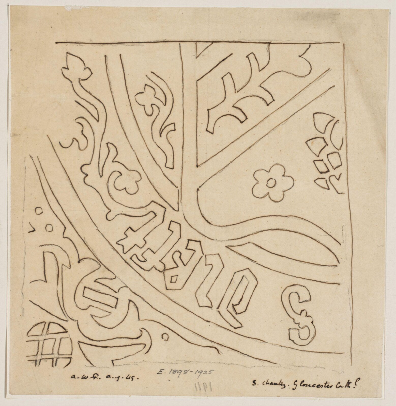 Drawing, Augustus Franks, ca. 1850-1897