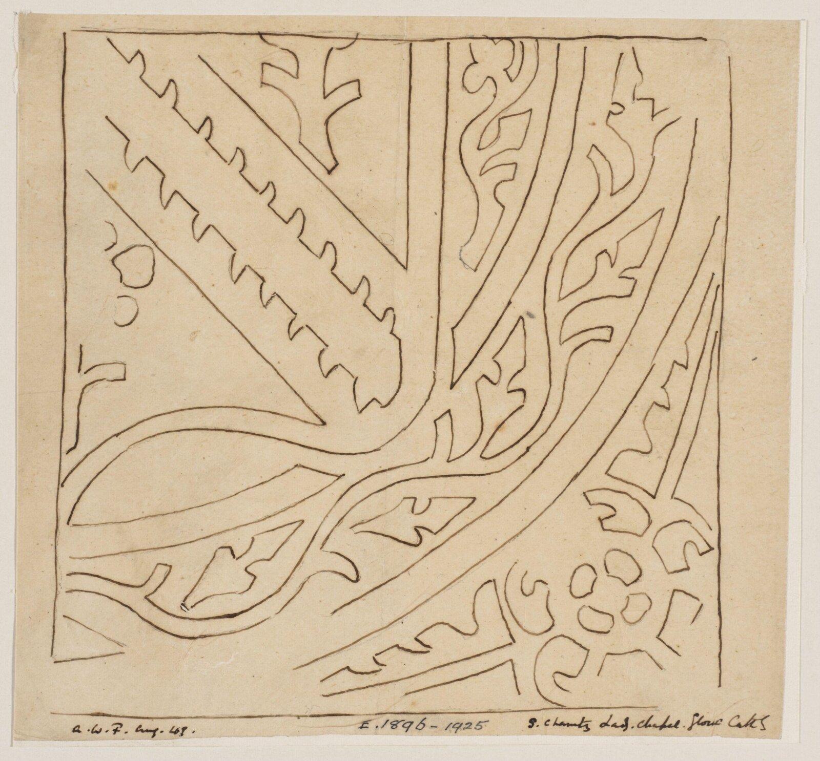 Drawing, Augustus Franks, ca. 1850-1897
