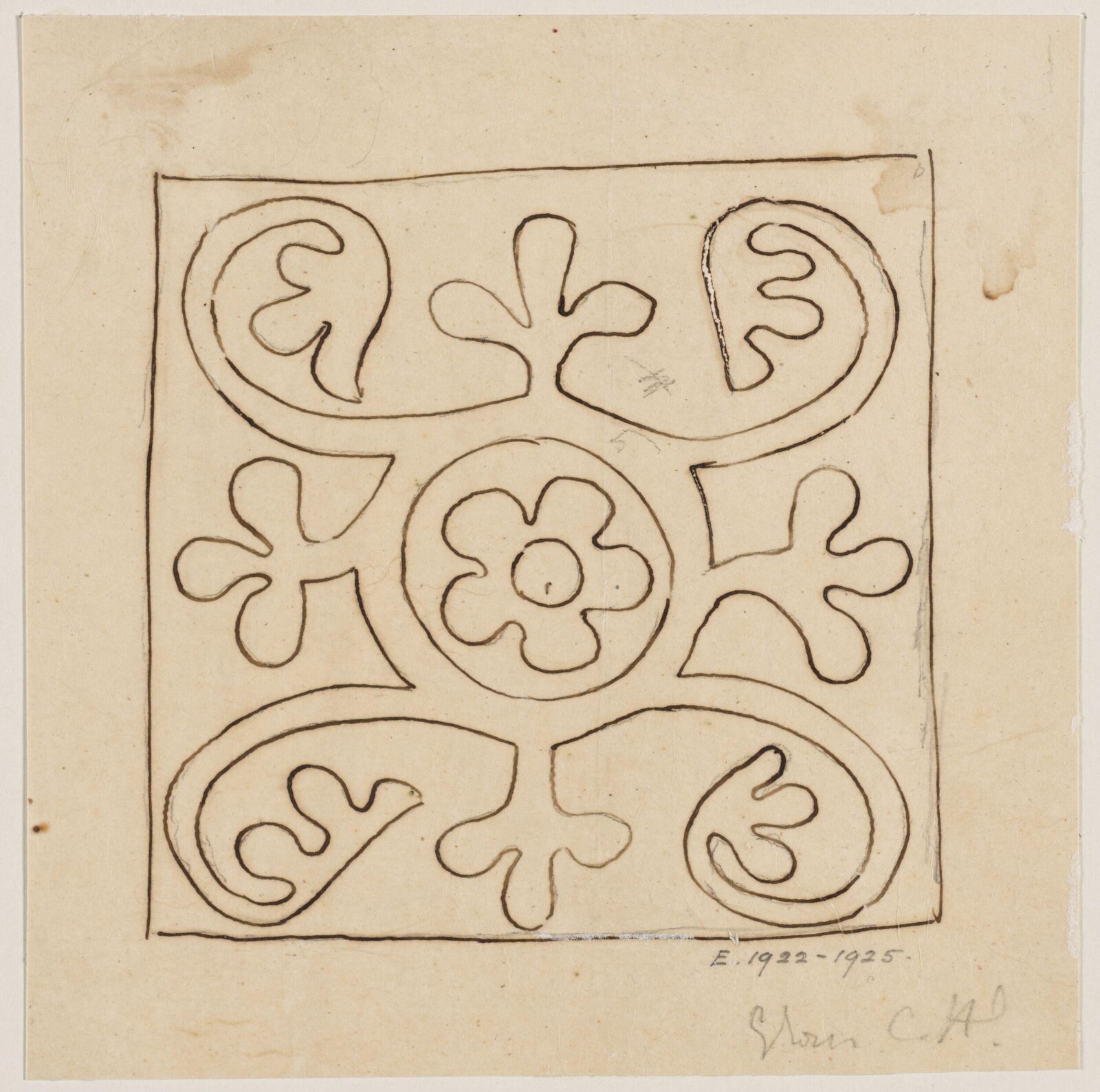 Drawing, Augustus Franks, ca. 1850-1897