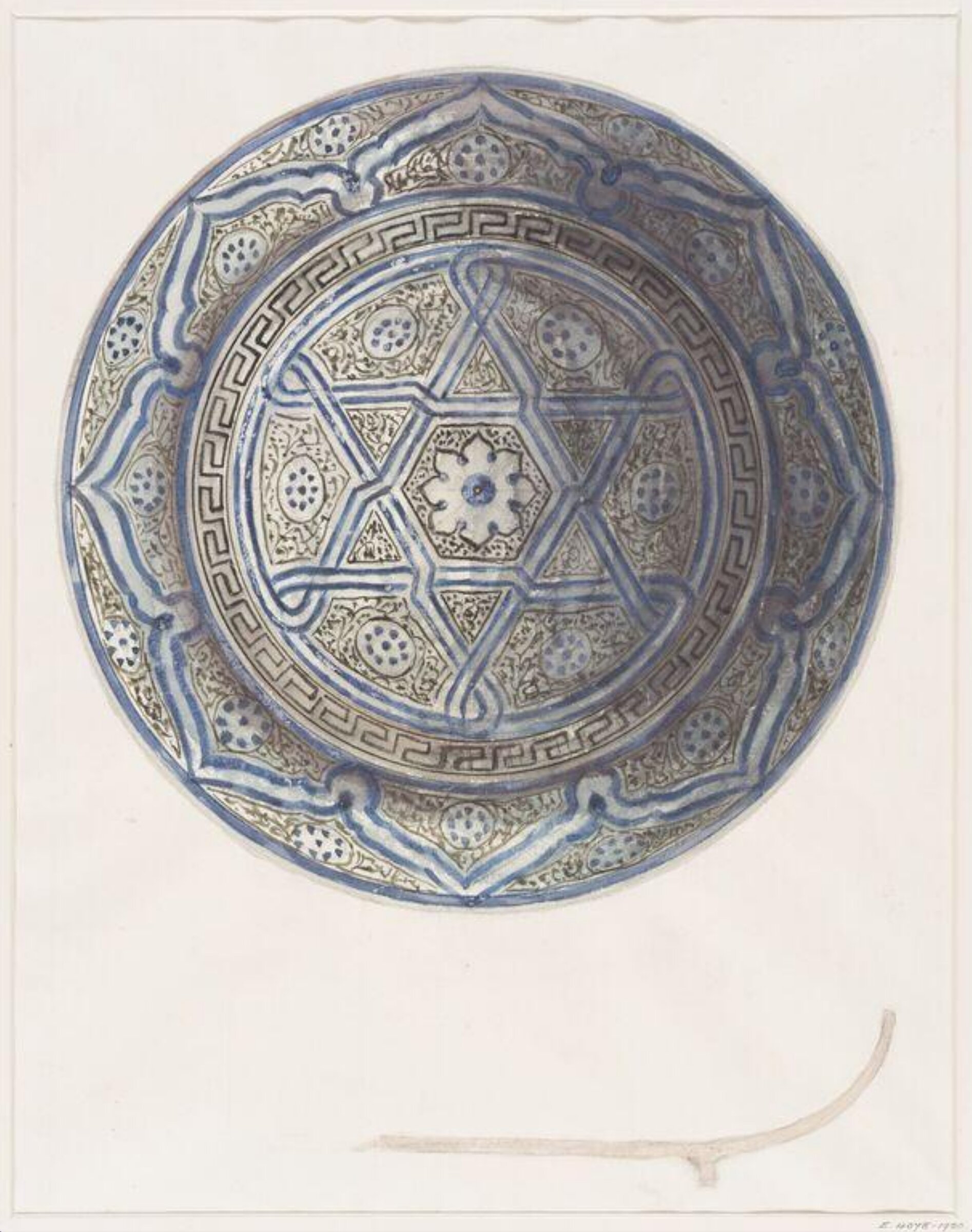 Watercolour, William A. Stewart, early 20th century