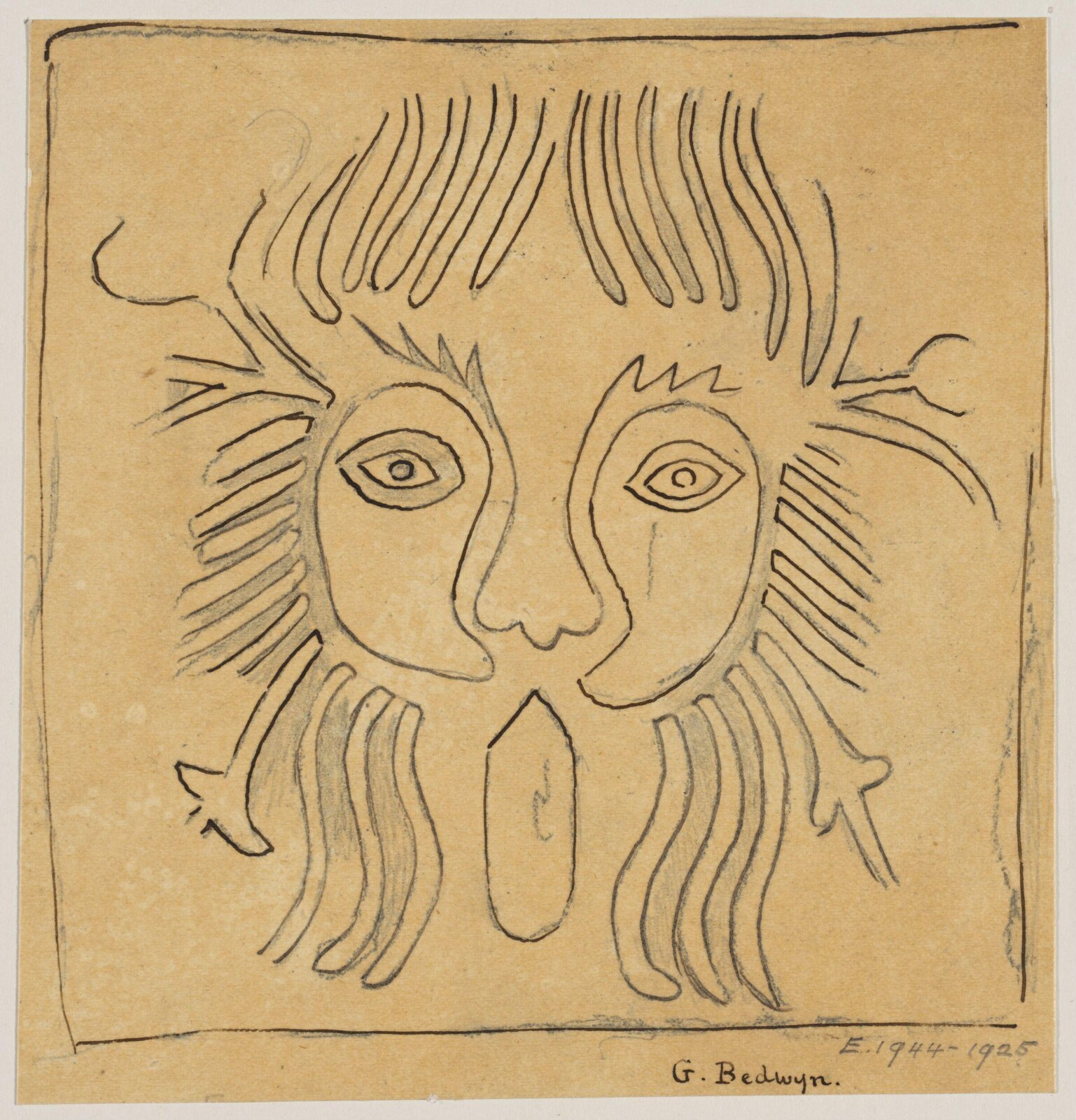 Drawing, Augustus Franks, ca. 1850-1897