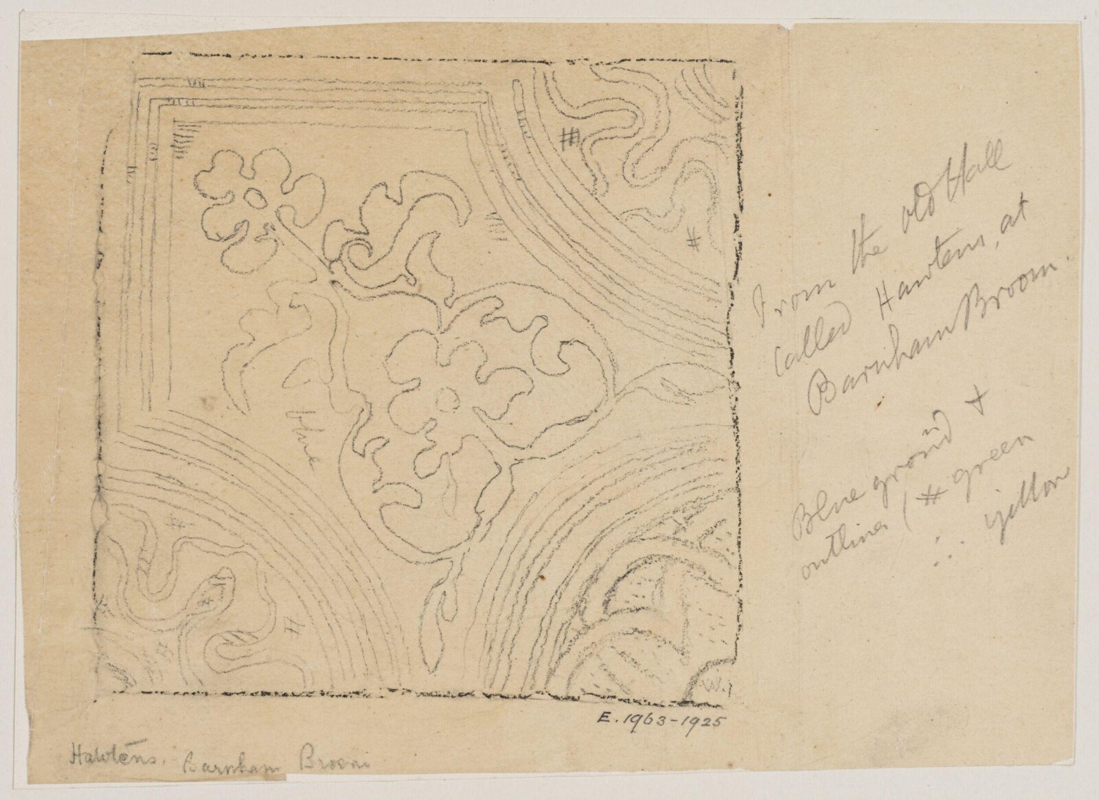 Drawing, Augustus Franks, ca. 1850-1897