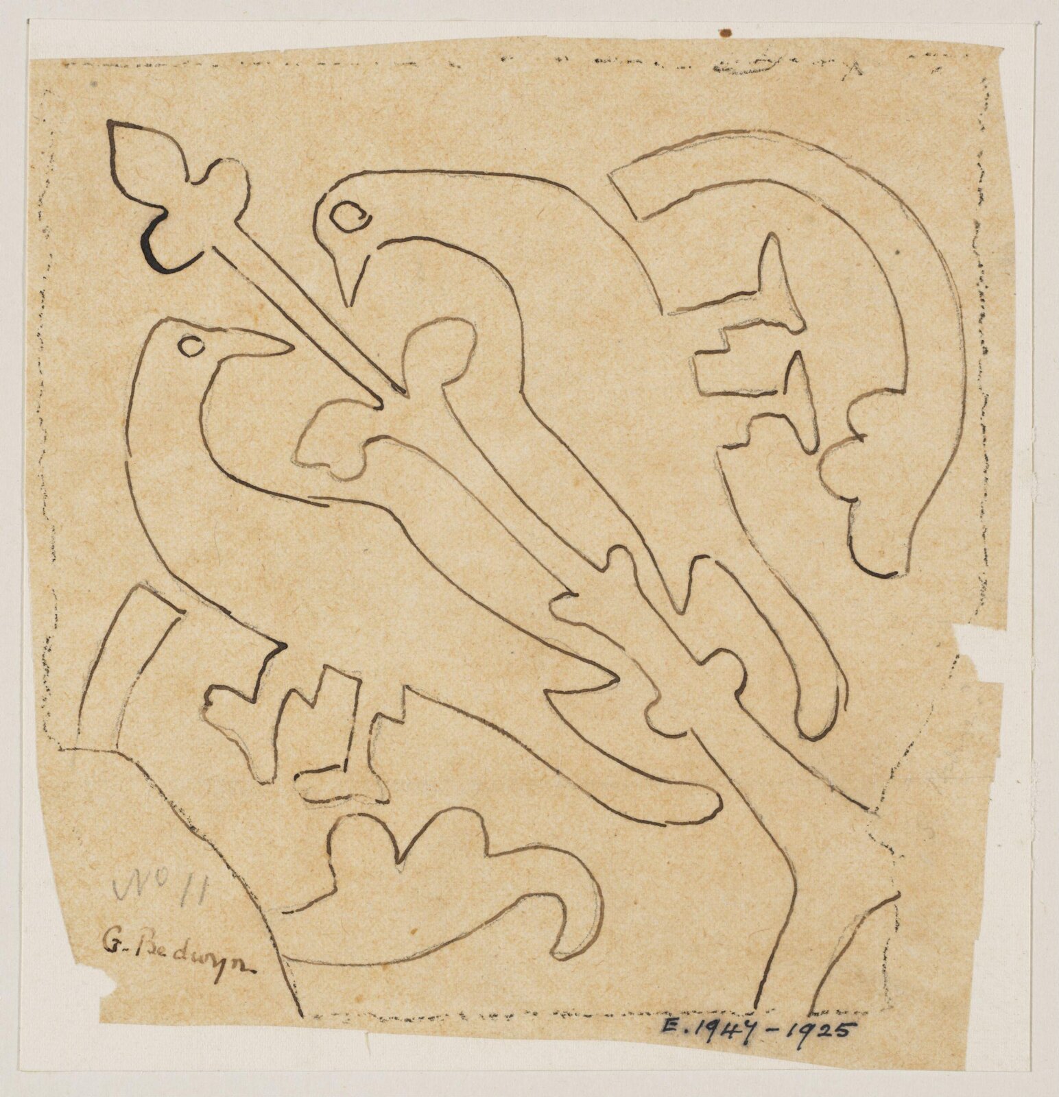 Drawing, Augustus Franks, ca. 1850-1897