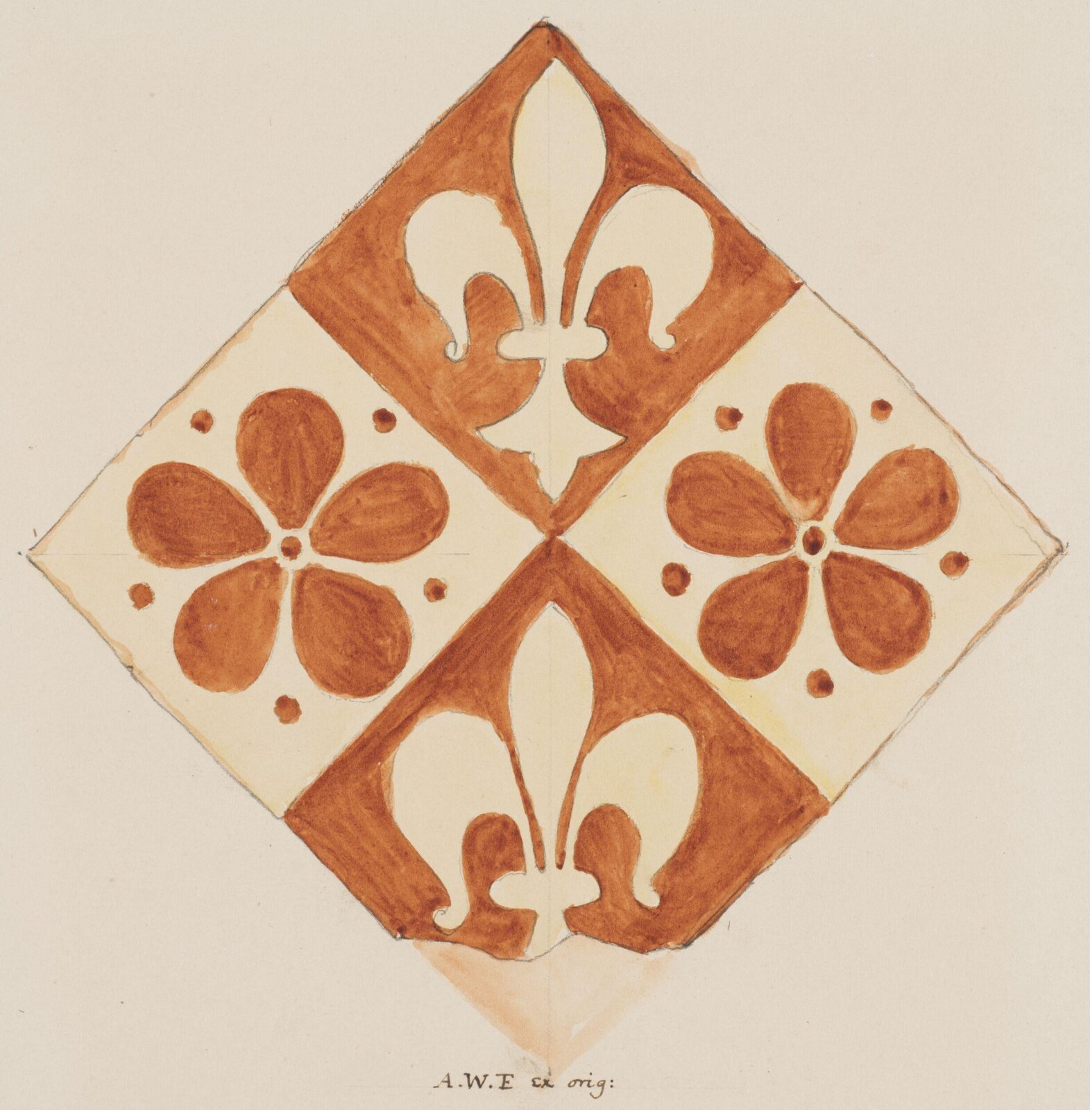 Drawing, Augustus Franks, ca. 1850-1897