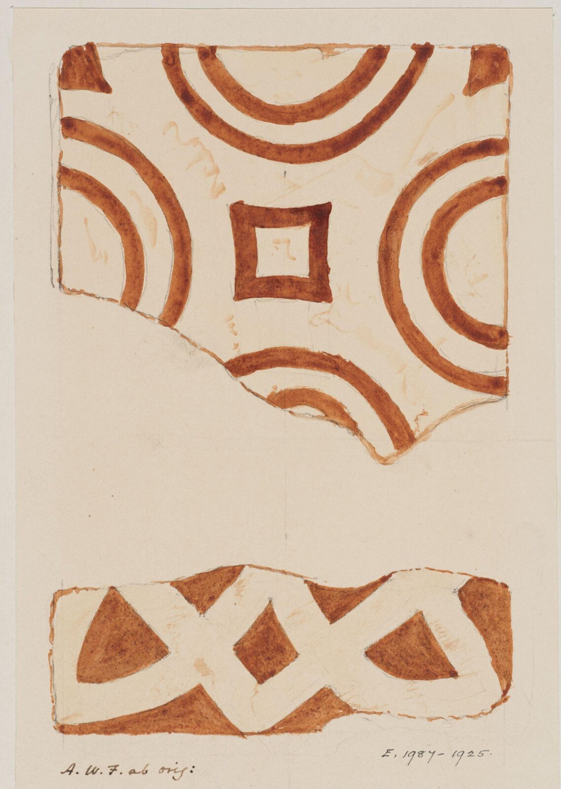 Drawing, Augustus Franks, ca. 1850-1897