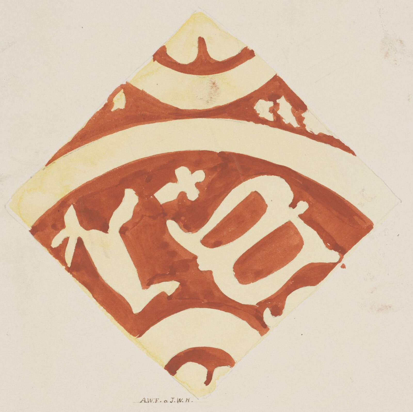 Drawing, Augustus Franks, ca. 1850-1897