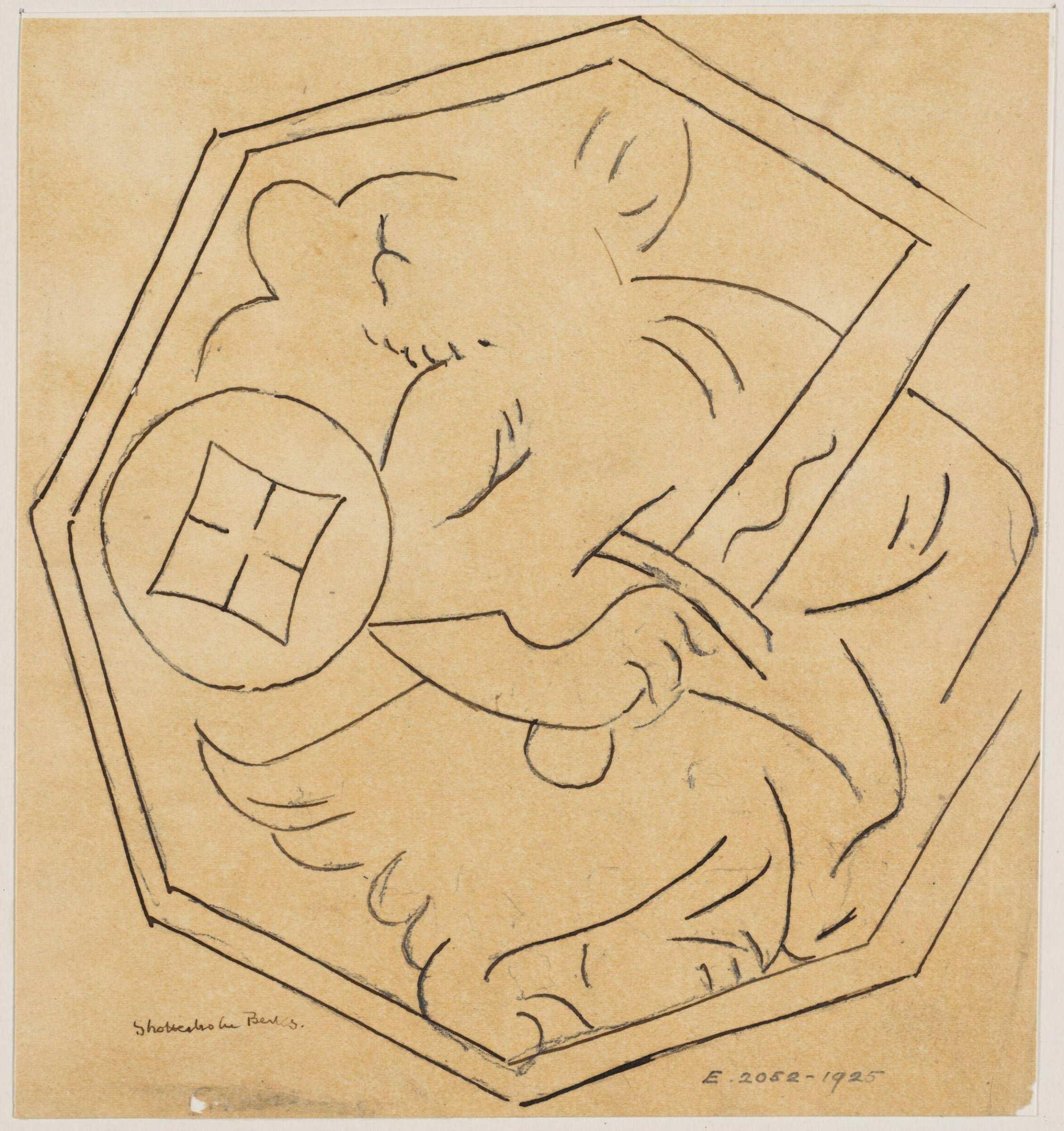 Drawing, Augustus Franks, ca. 1850-1897