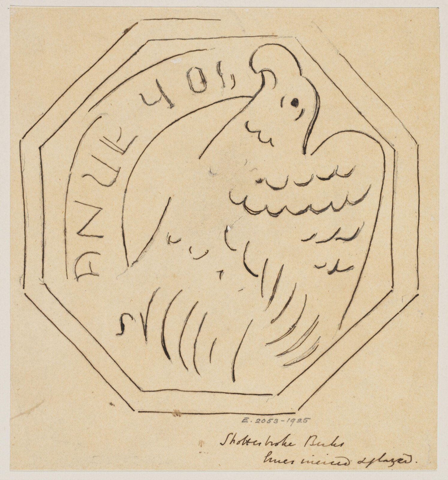 Drawing, Augustus Franks, ca. 1850-1897