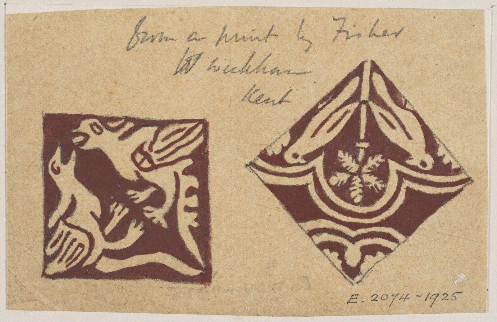 Drawing, Augustus Franks, ca. 1850-1897