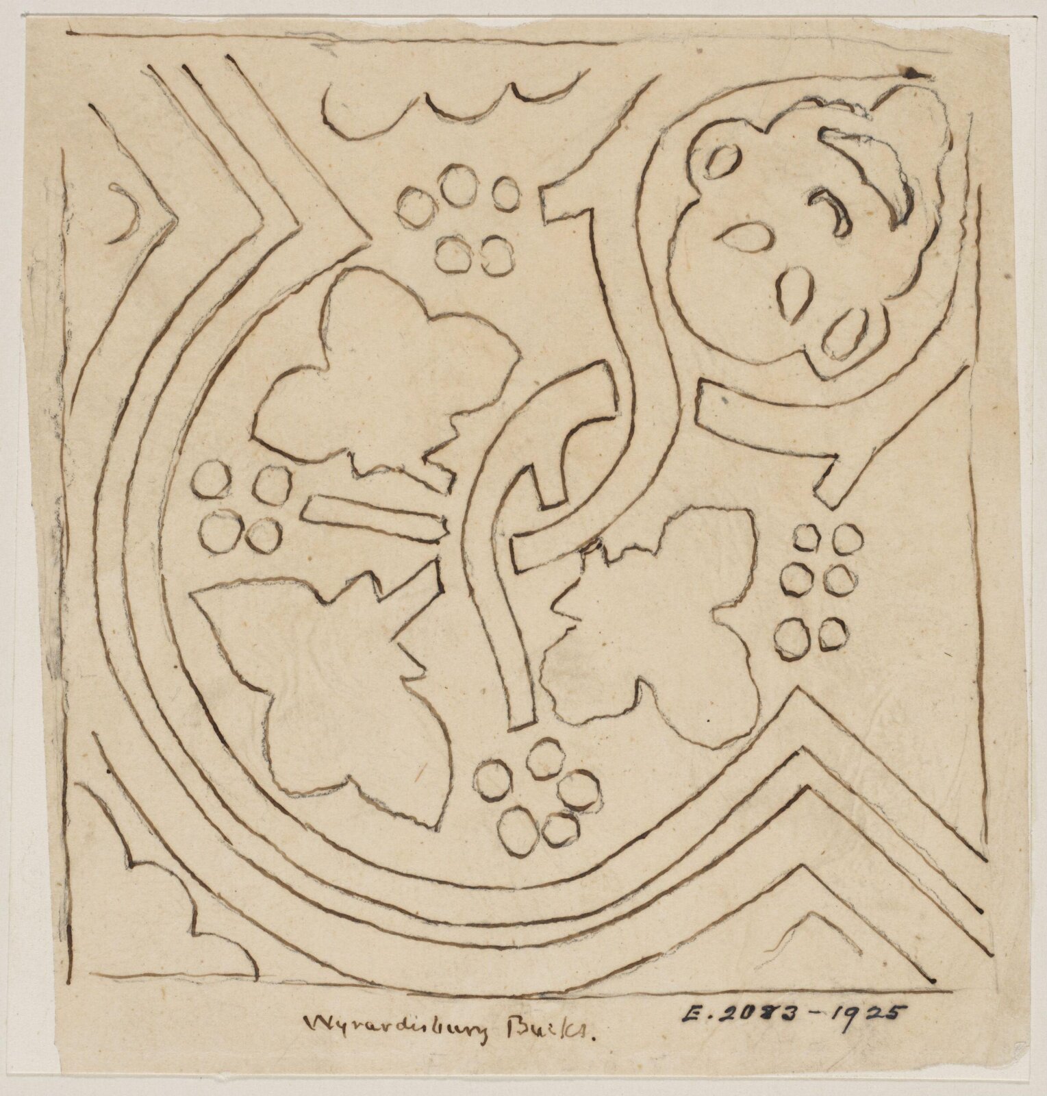Drawing, Augustus Franks, ca. 1850-1897