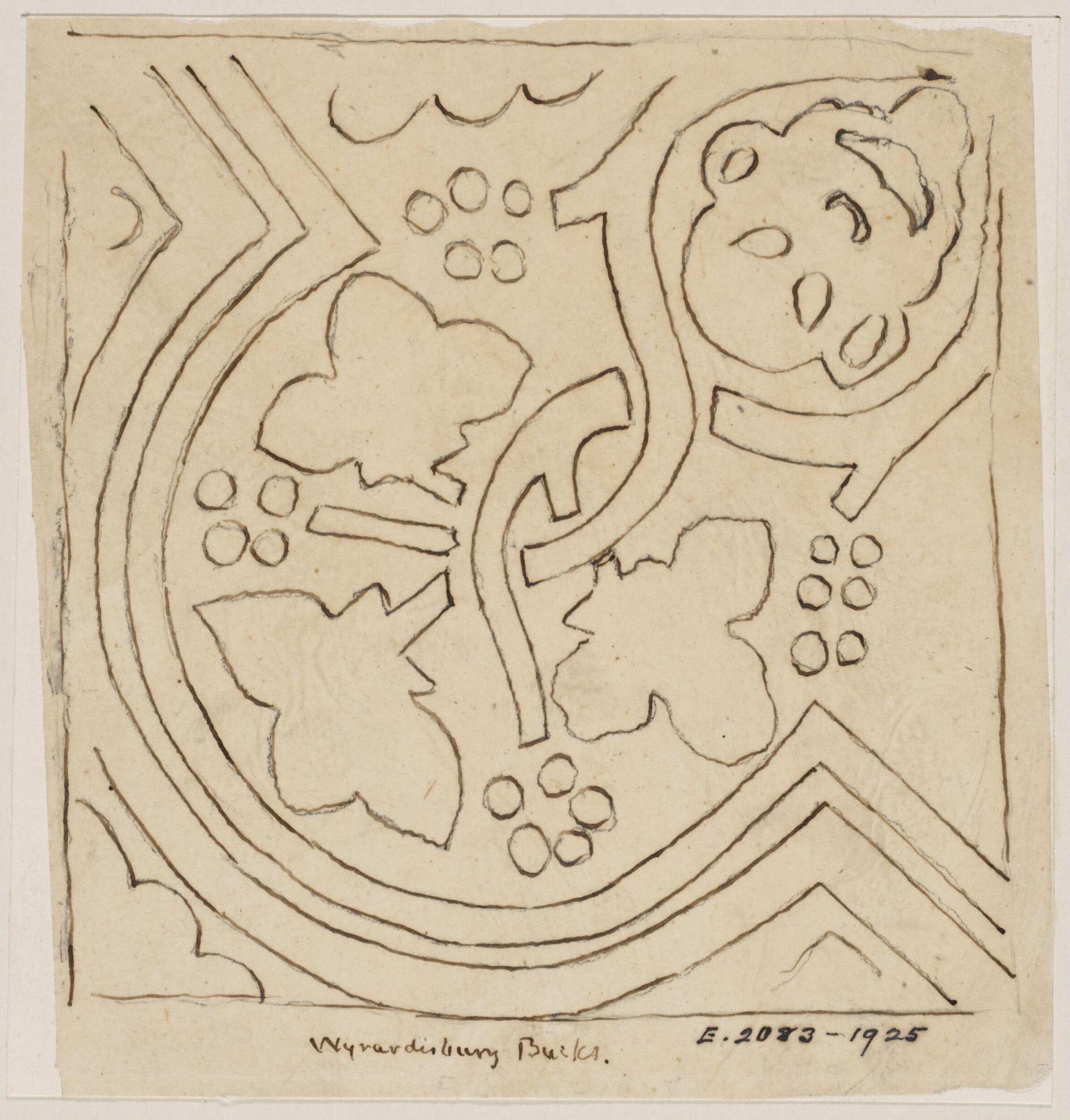 Drawing, Augustus Franks, ca. 1850-1897