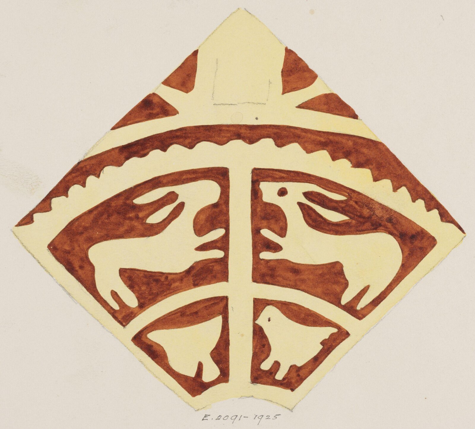 Drawing, Augustus Franks, ca. 1850-1897