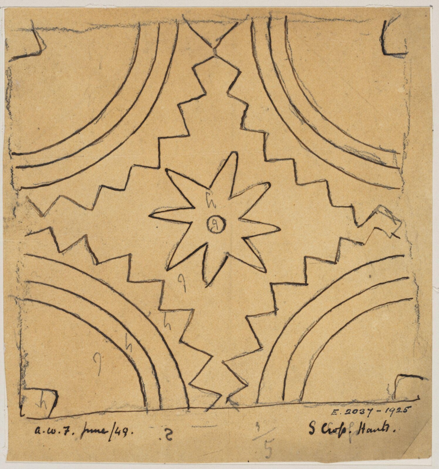 Drawing, Augustus Franks, ca. 1850-1897