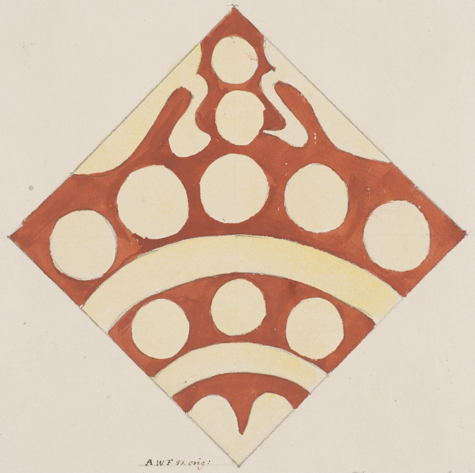 Drawing, Augustus Franks, ca. 1850-1897