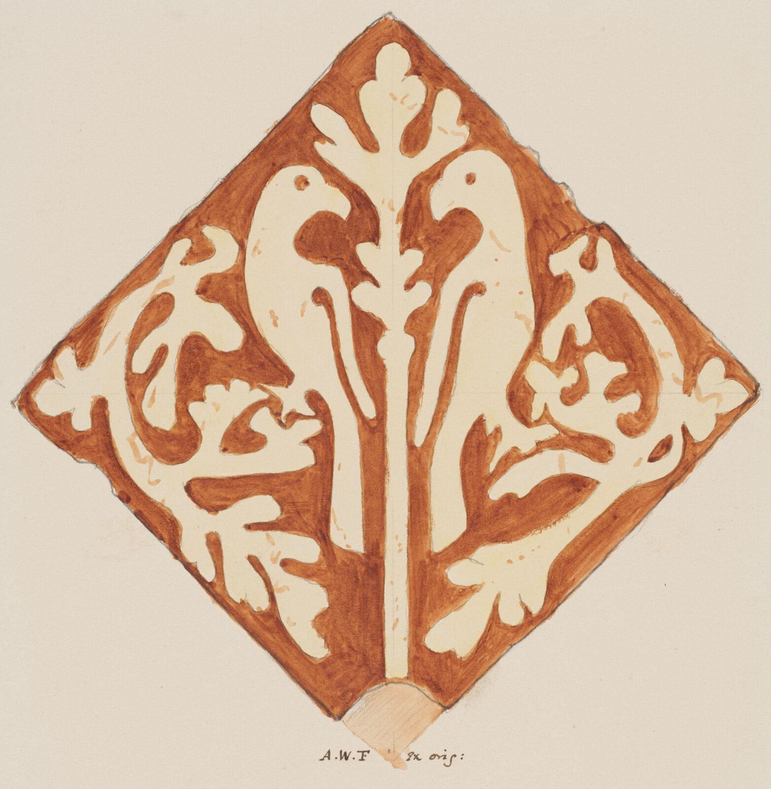 Drawing, Augustus Franks, ca. 1850-1897