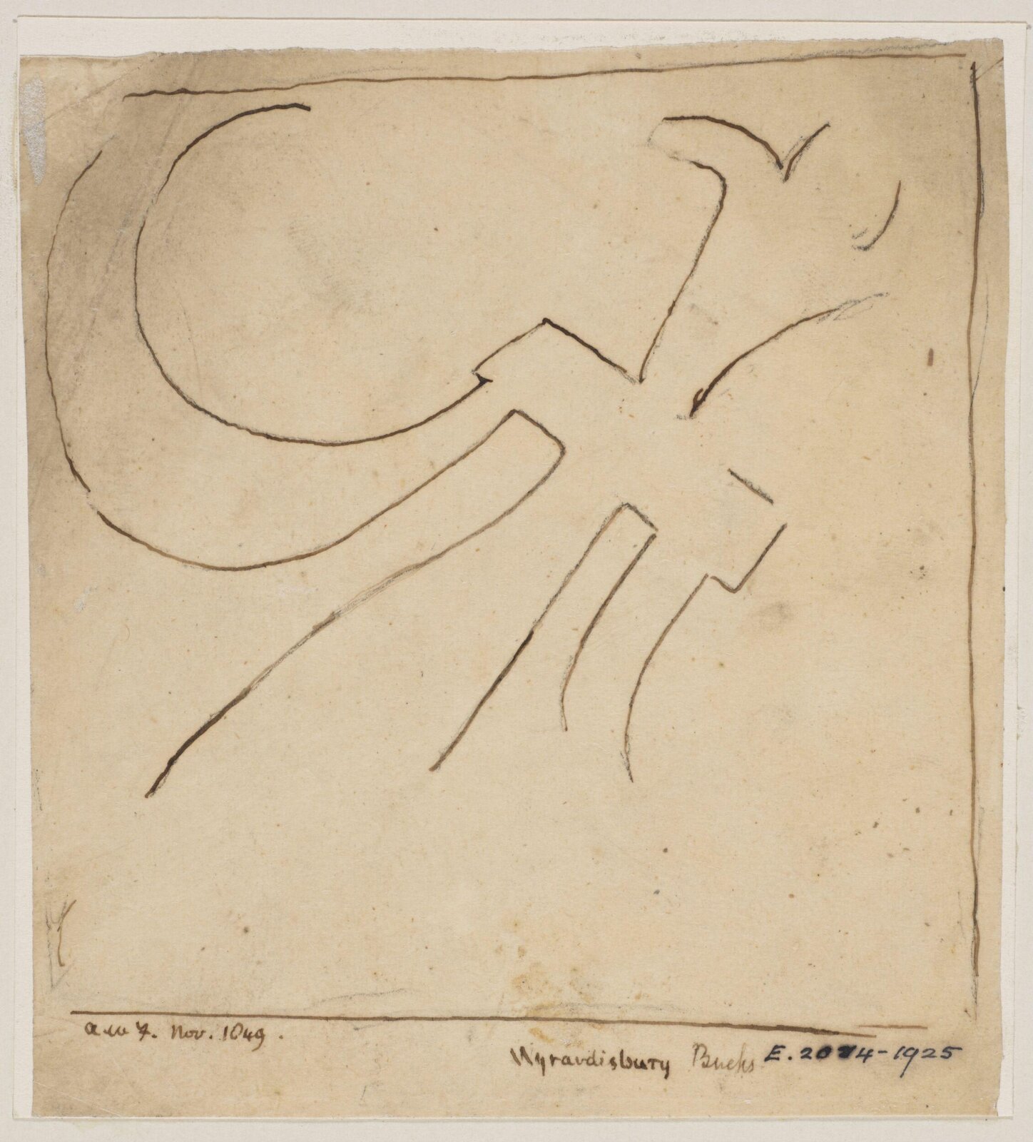 Drawing, Augustus Franks, ca. 1850-1897