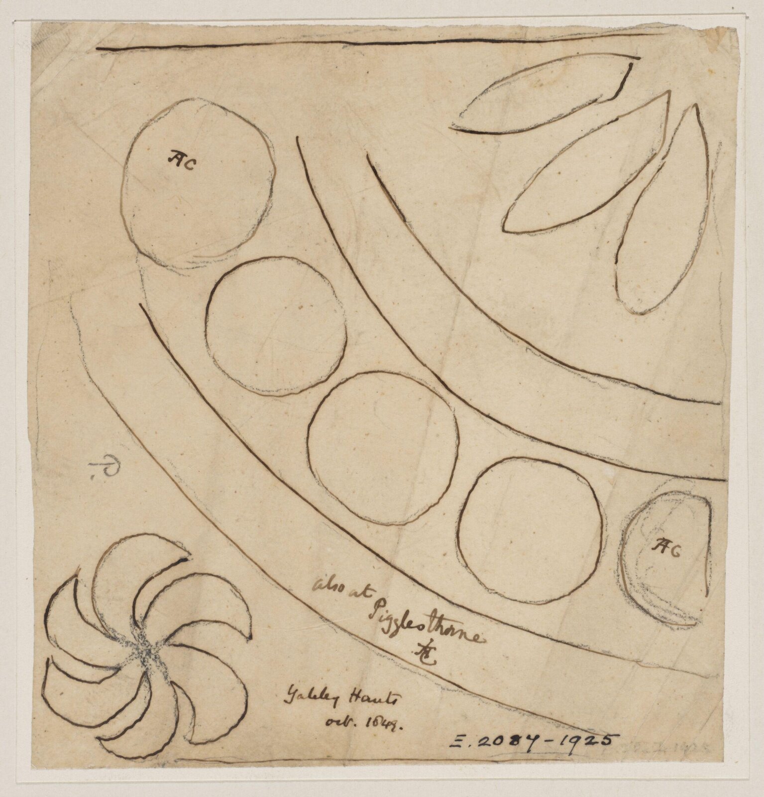 Drawing, Augustus Franks, ca. 1850-1897