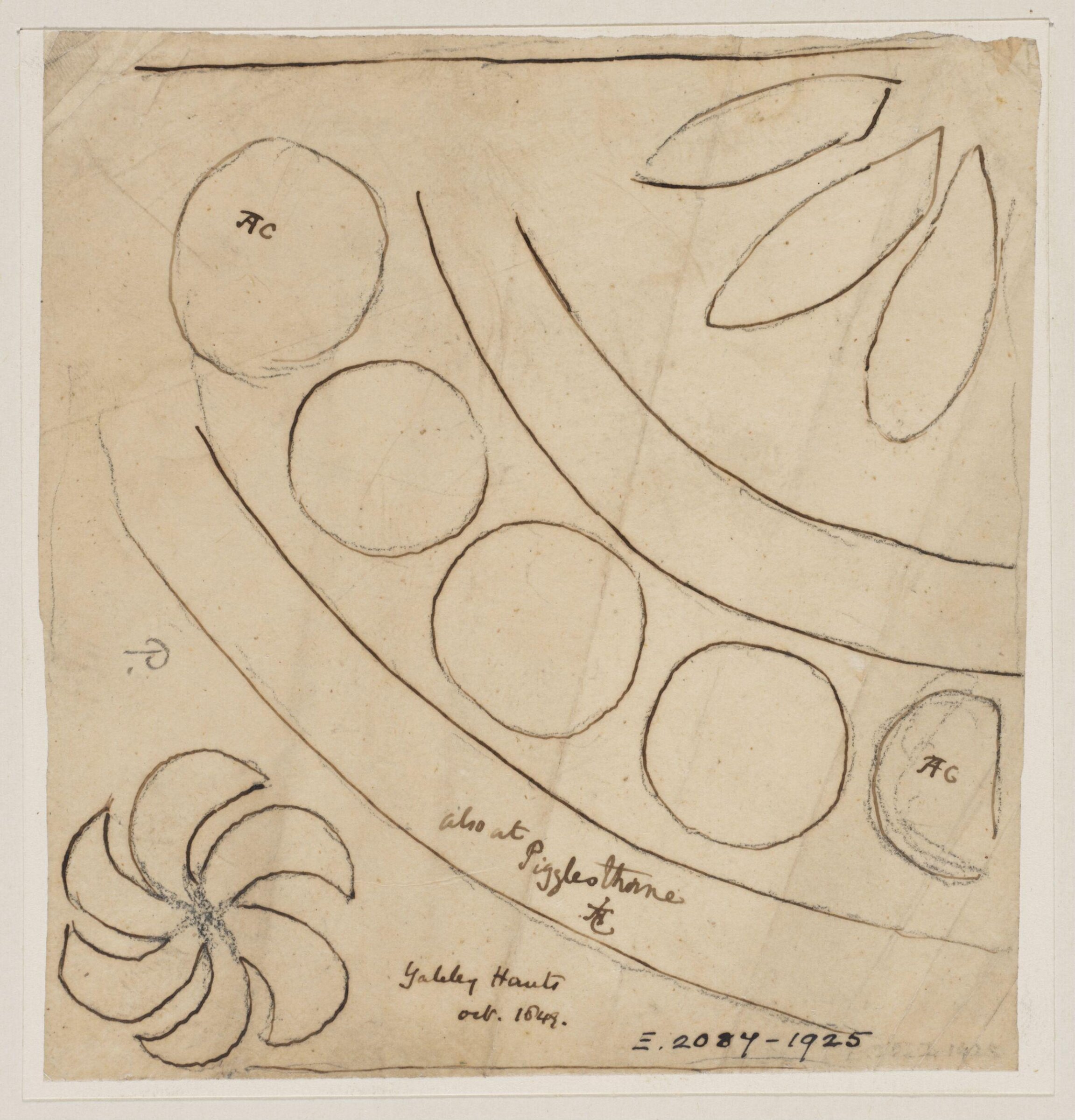 Drawing, Augustus Franks, ca. 1850-1897
