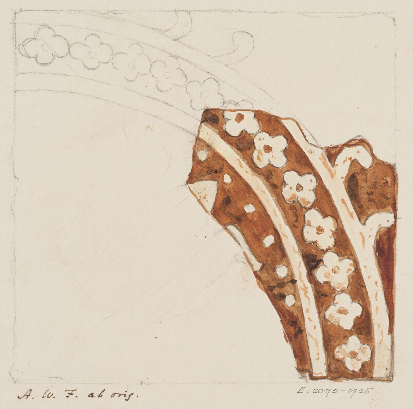 Drawing, Augustus Franks, ca. 1850-1897