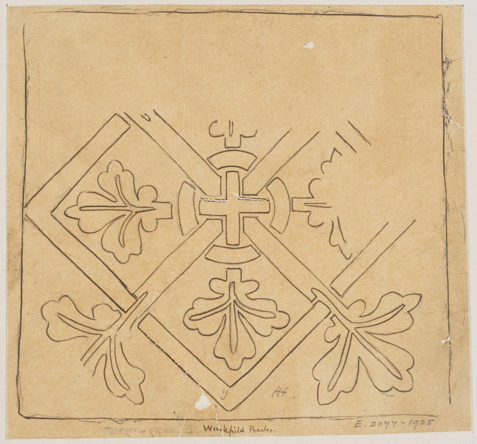 Drawing, Augustus Franks, ca. 1850-1897