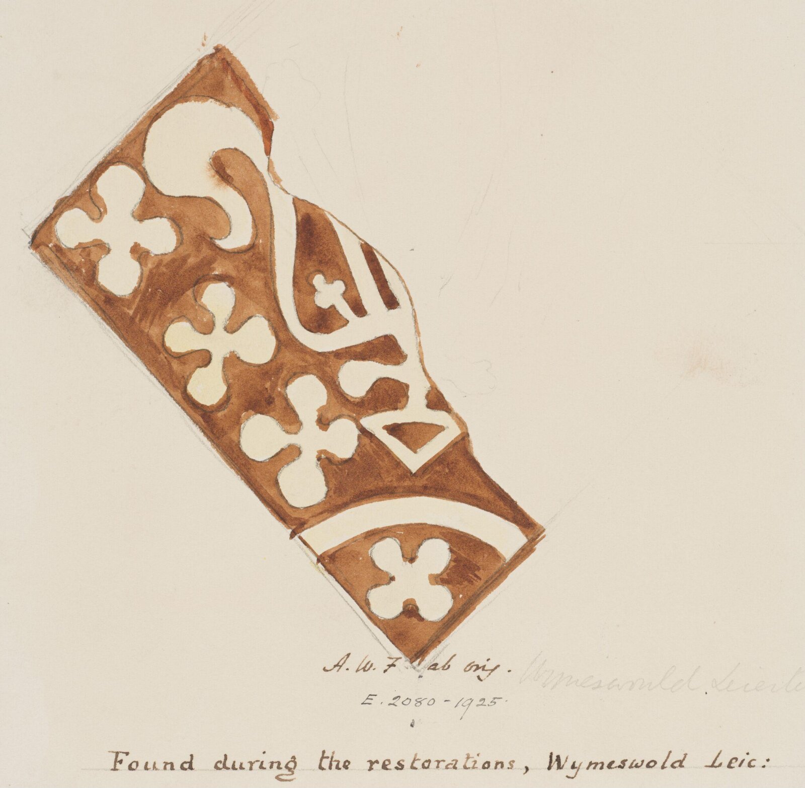 Drawing, Augustus Franks, ca. 1850-1897