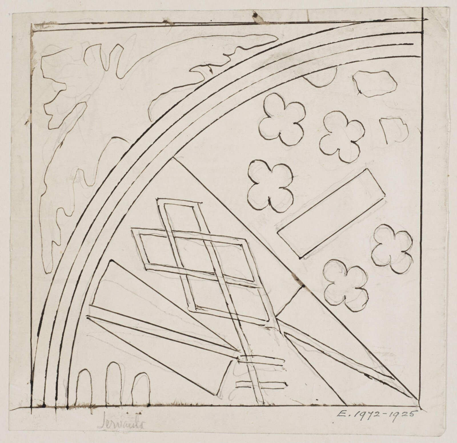 Drawing, Augustus Franks, ca. 1850-1897