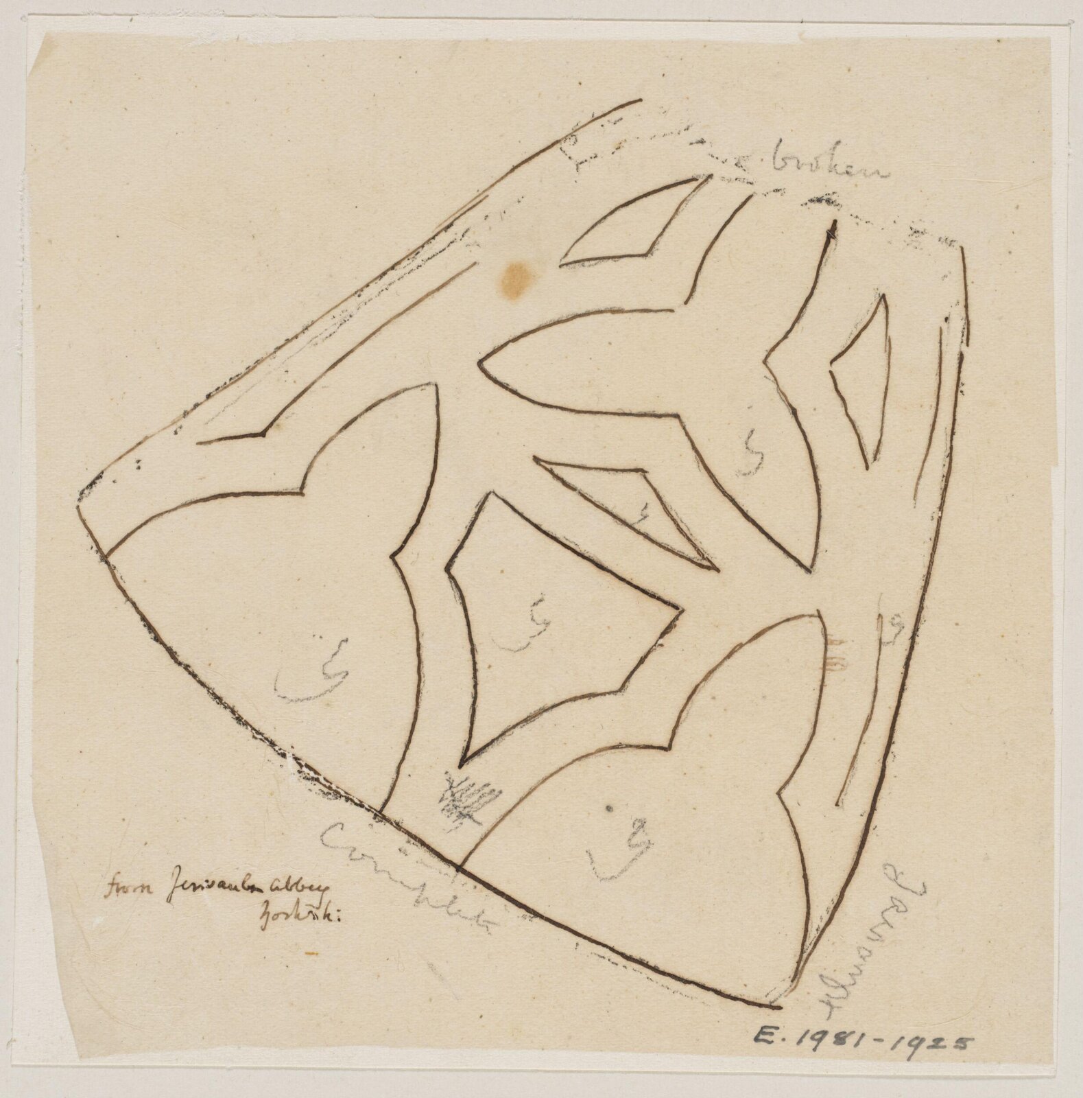 Drawing, Augustus Franks, ca. 1850-1897