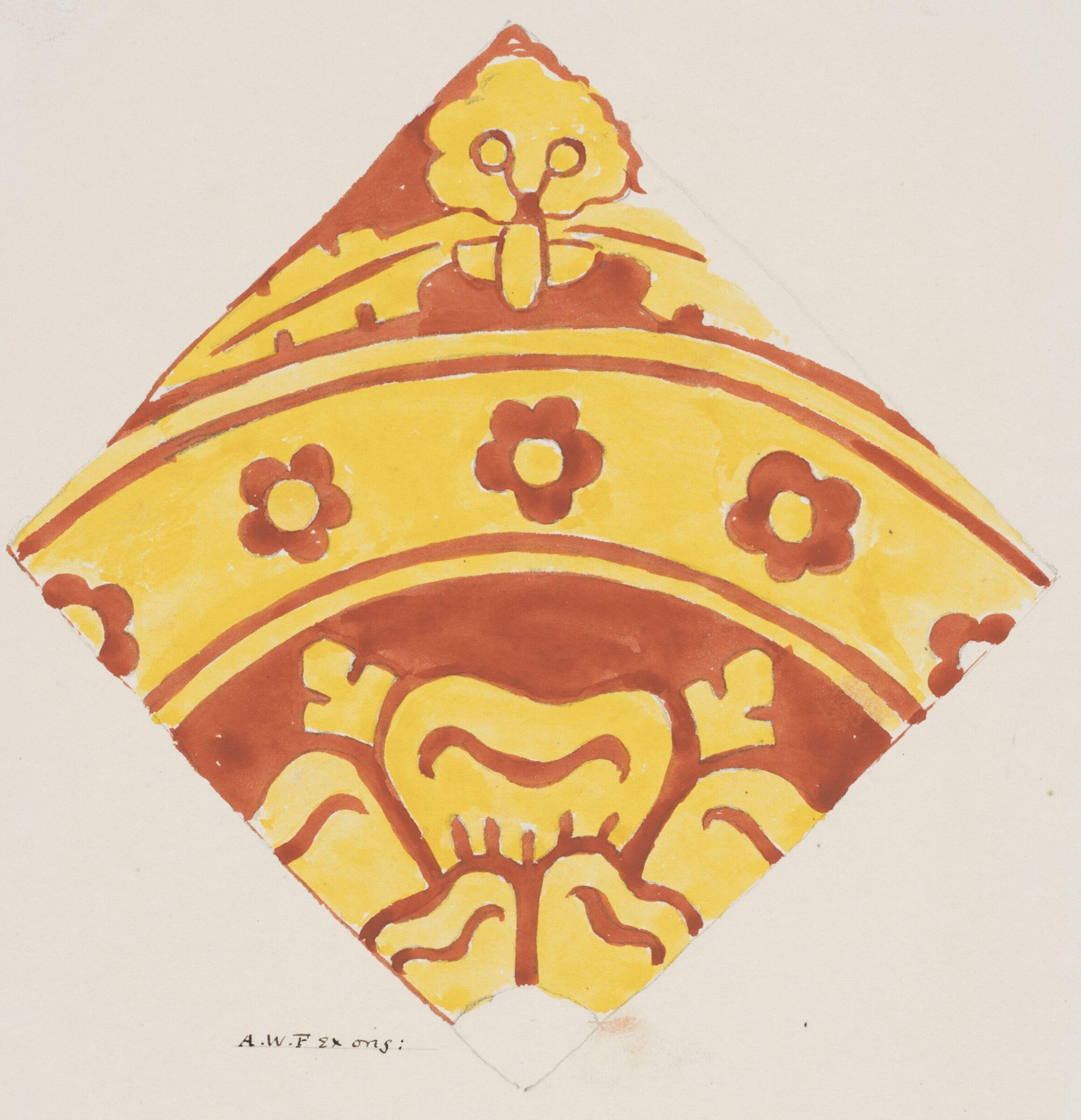 Drawing, Augustus Franks, ca. 1850-1897