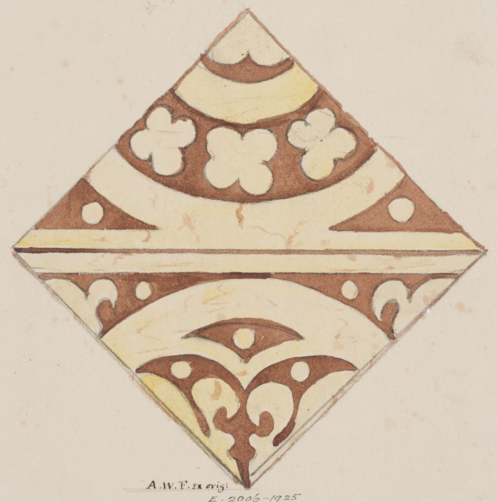 Drawing, Augustus Franks, ca. 1850-1897