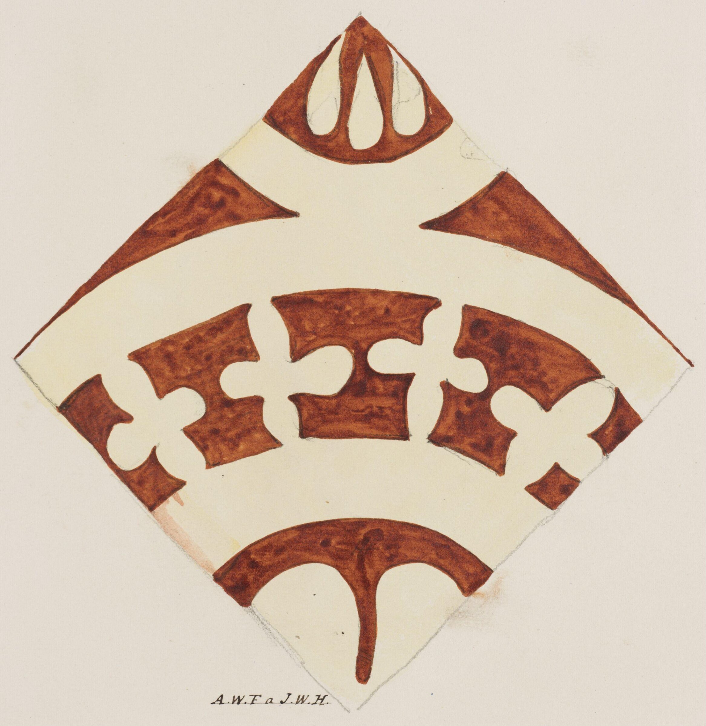 Drawing, Augustus Franks, ca. 1850-1897